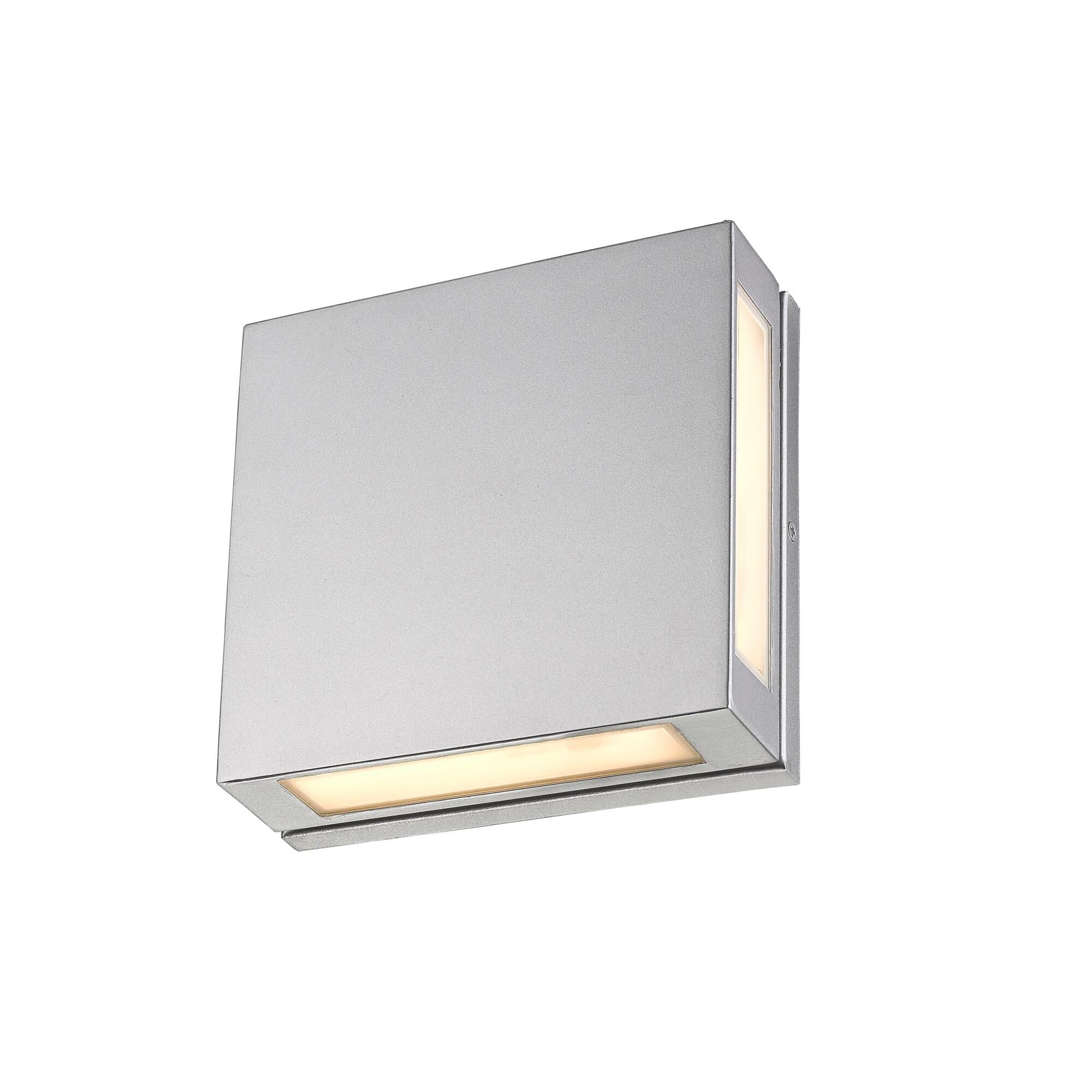 Quadrate 11 Inch Tall 2 Light LED Outdoor Wall Light by Z-Lite