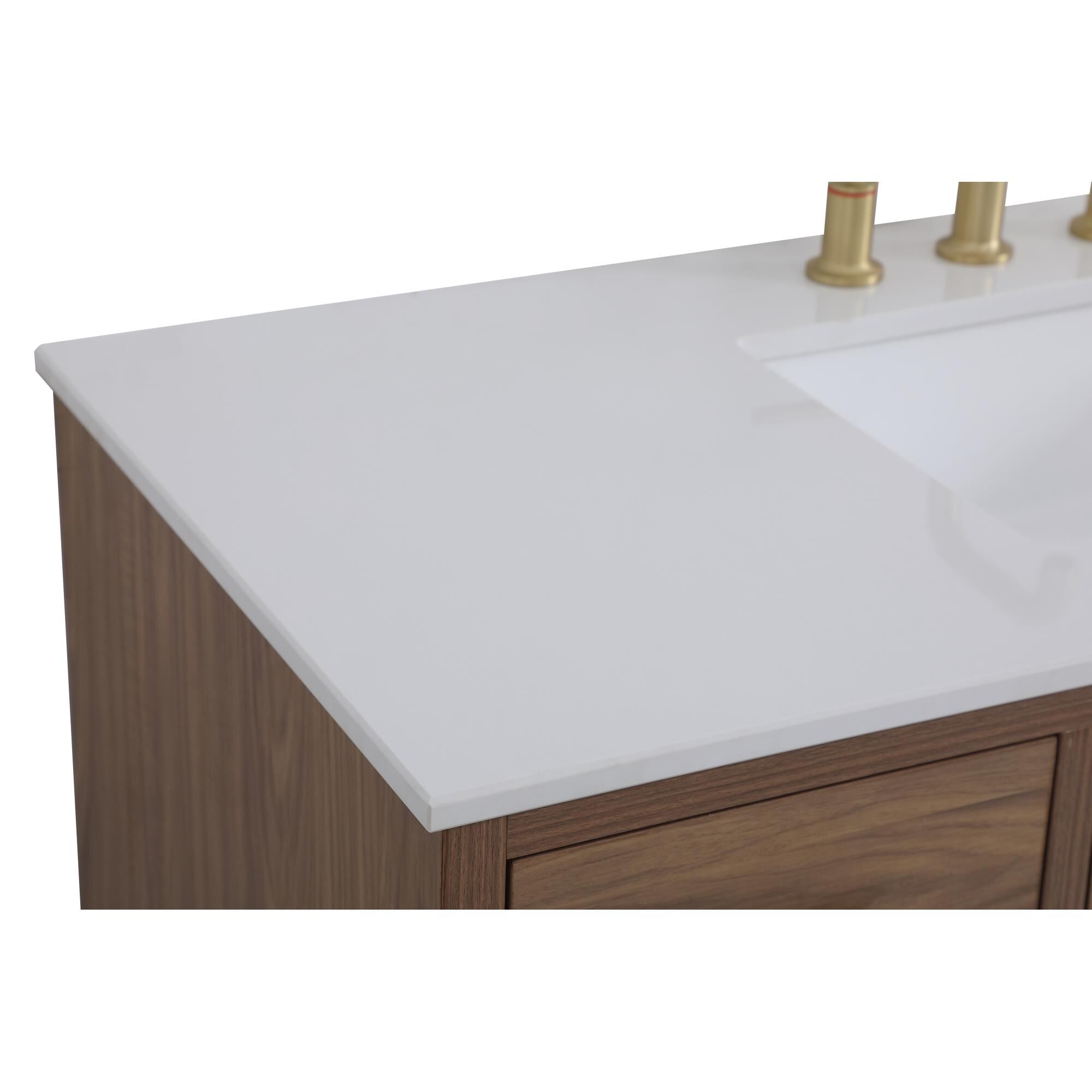 Shown in Walnut Brown And Gold With Ivory finish