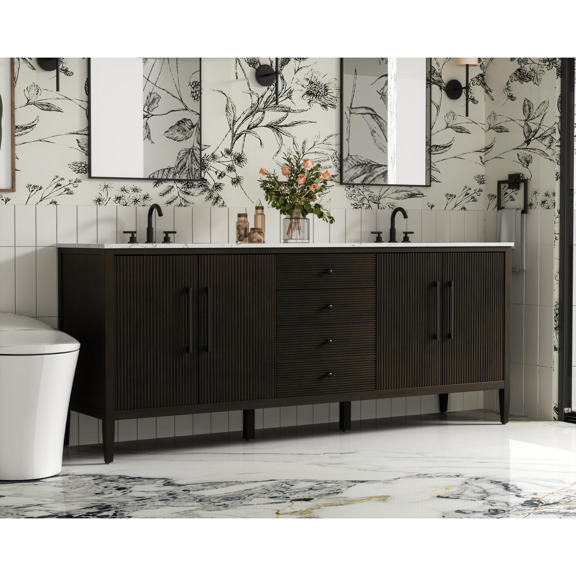 Blakely 84 Inch Bath Vanity by Elegant Dcor