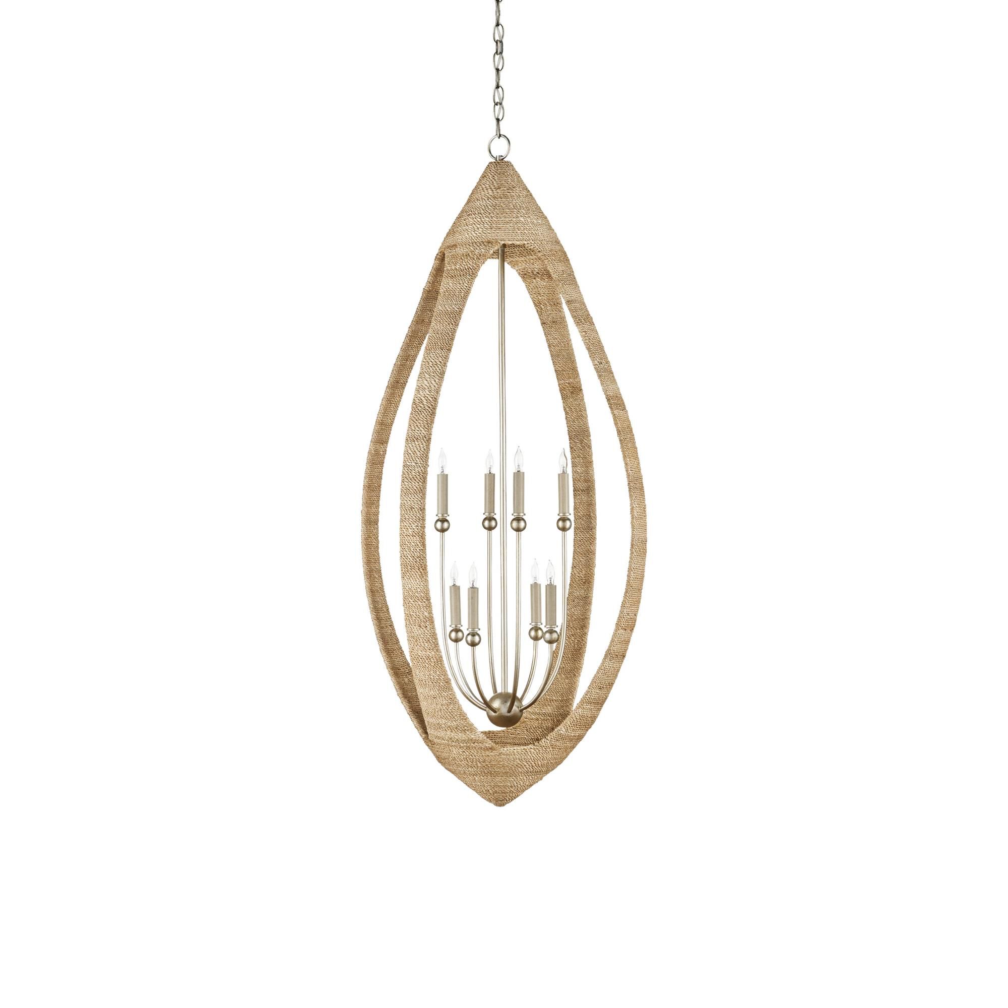 Shown in Contemporary Silver Leaf, Smokewood and Natural Rope finish