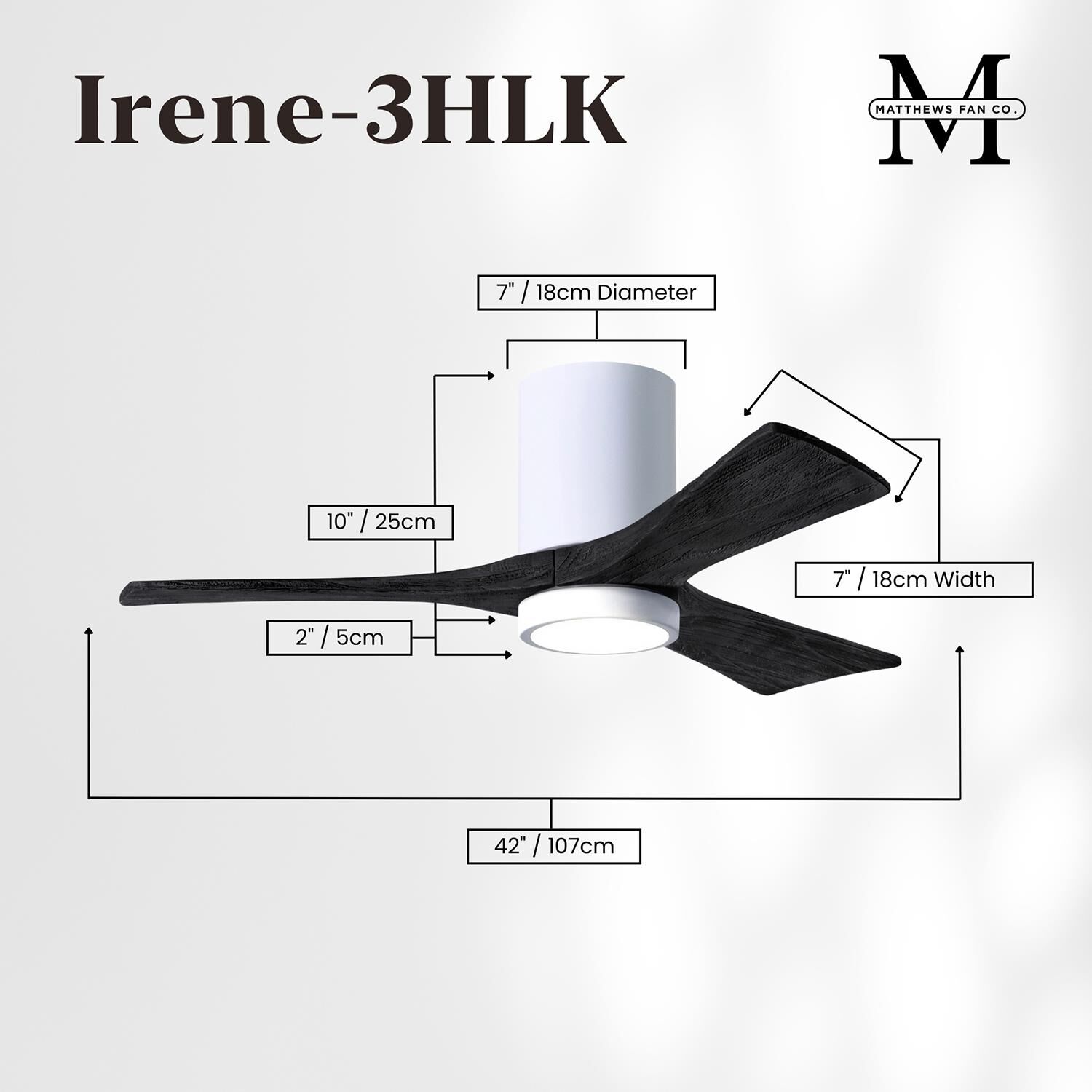 Shown in White finish