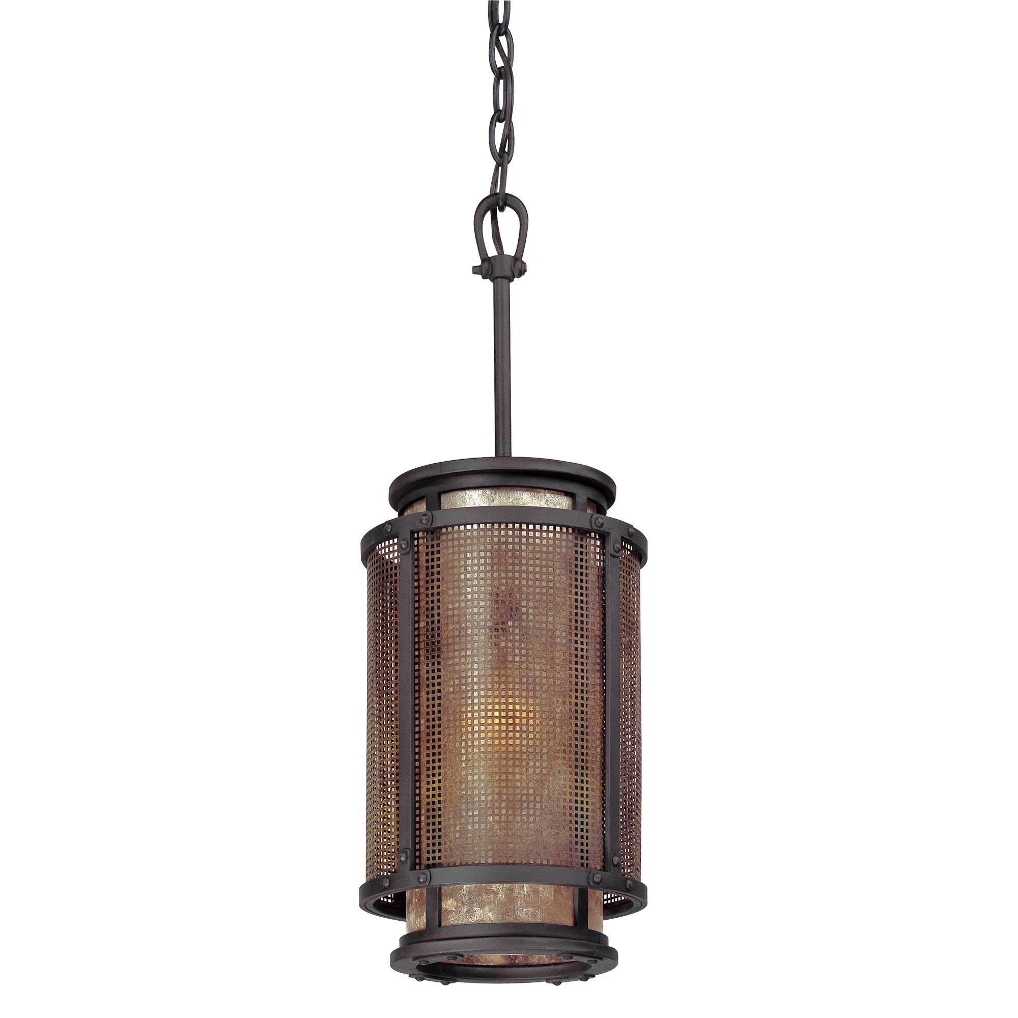 Shown in Copper Mountain Bronze finish and Silver glass and Mica Glass shade