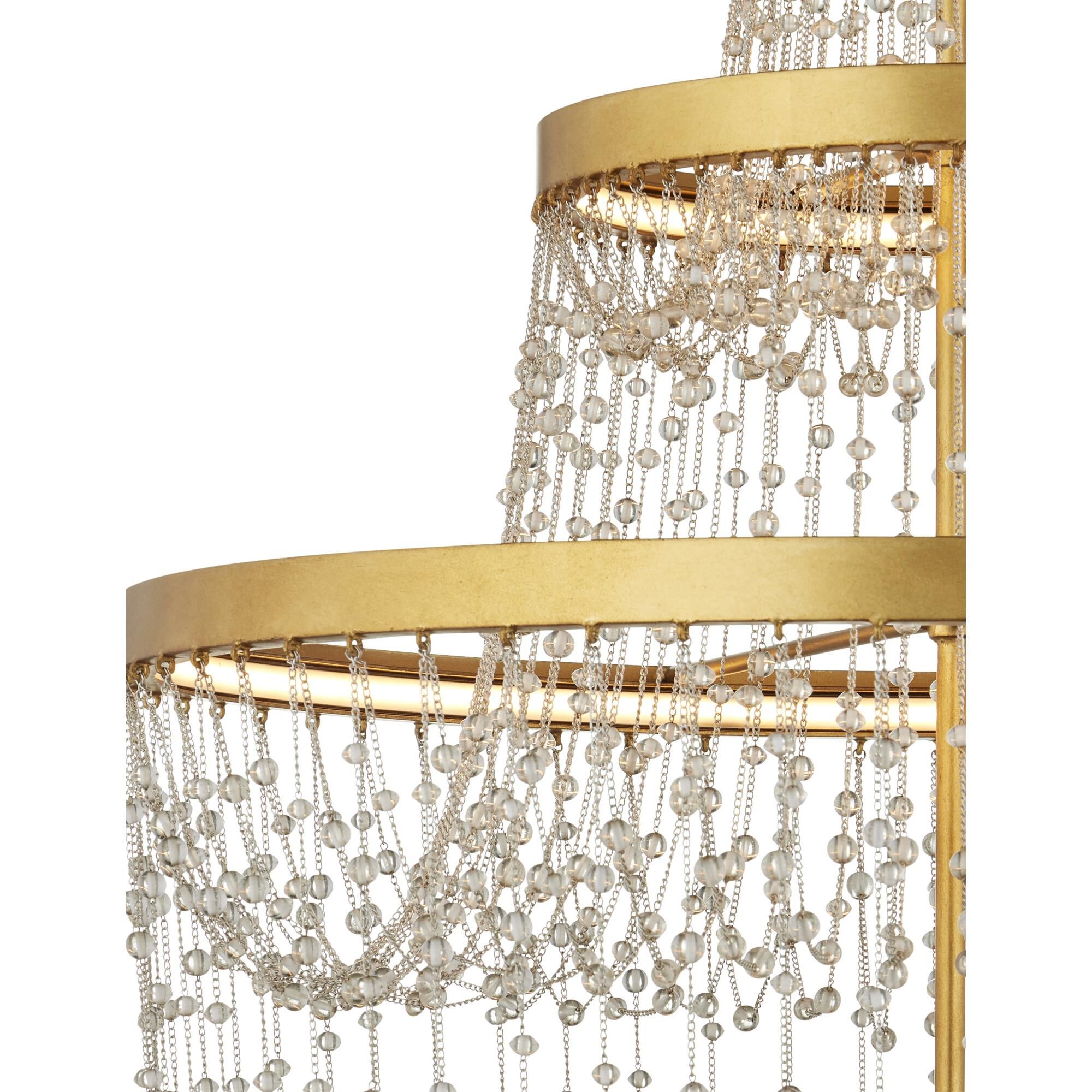 Mademoiselle 27 Inch Chandelier by Currey and Company