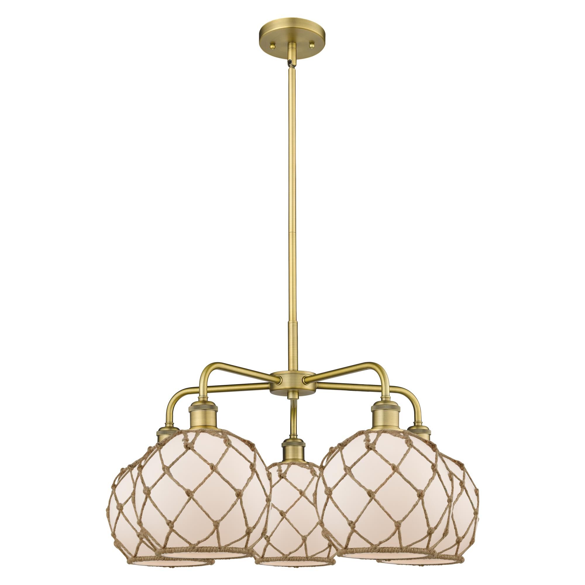 Bruno Marashlian Farmhouse Rope 27 Inch Chandelier by Innovations Lighting