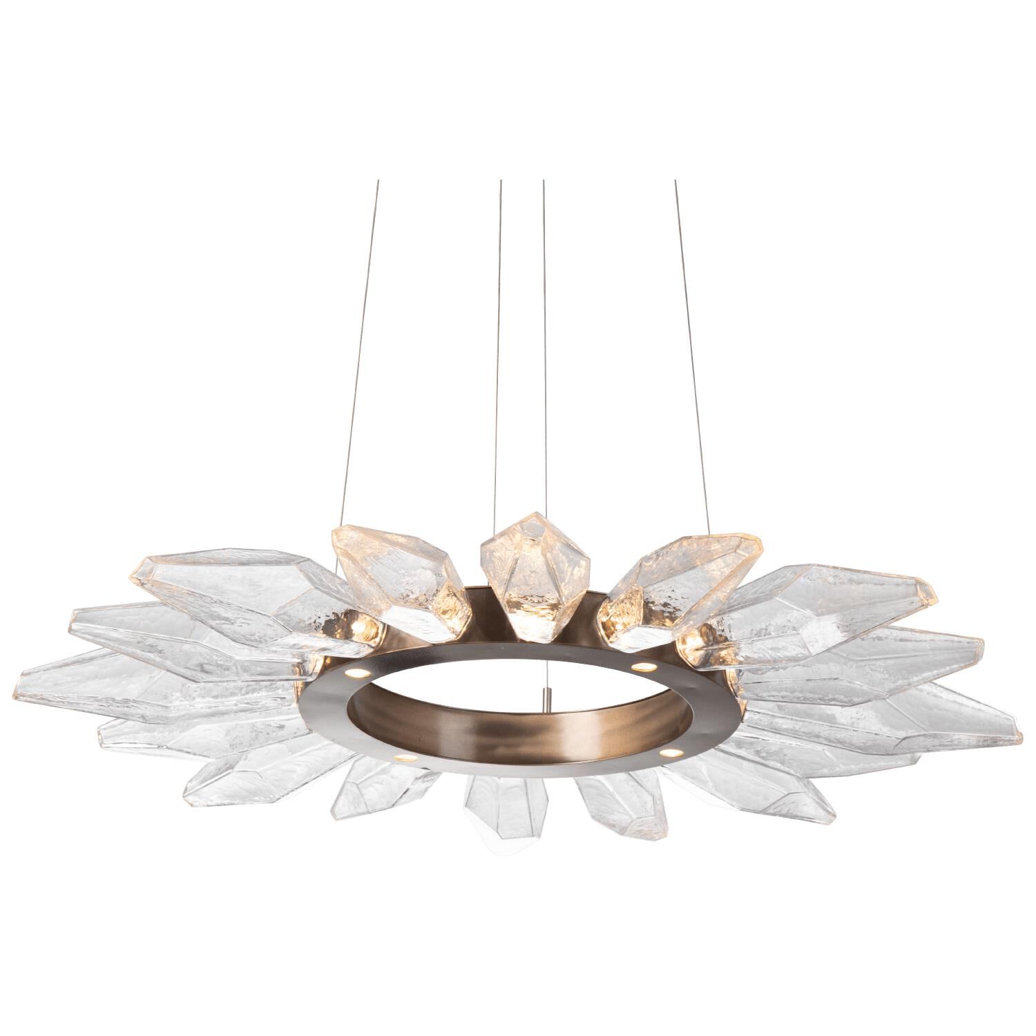 Rock Crystal 41 Inch 20 Light LED Chandelier by Hammerton Studio