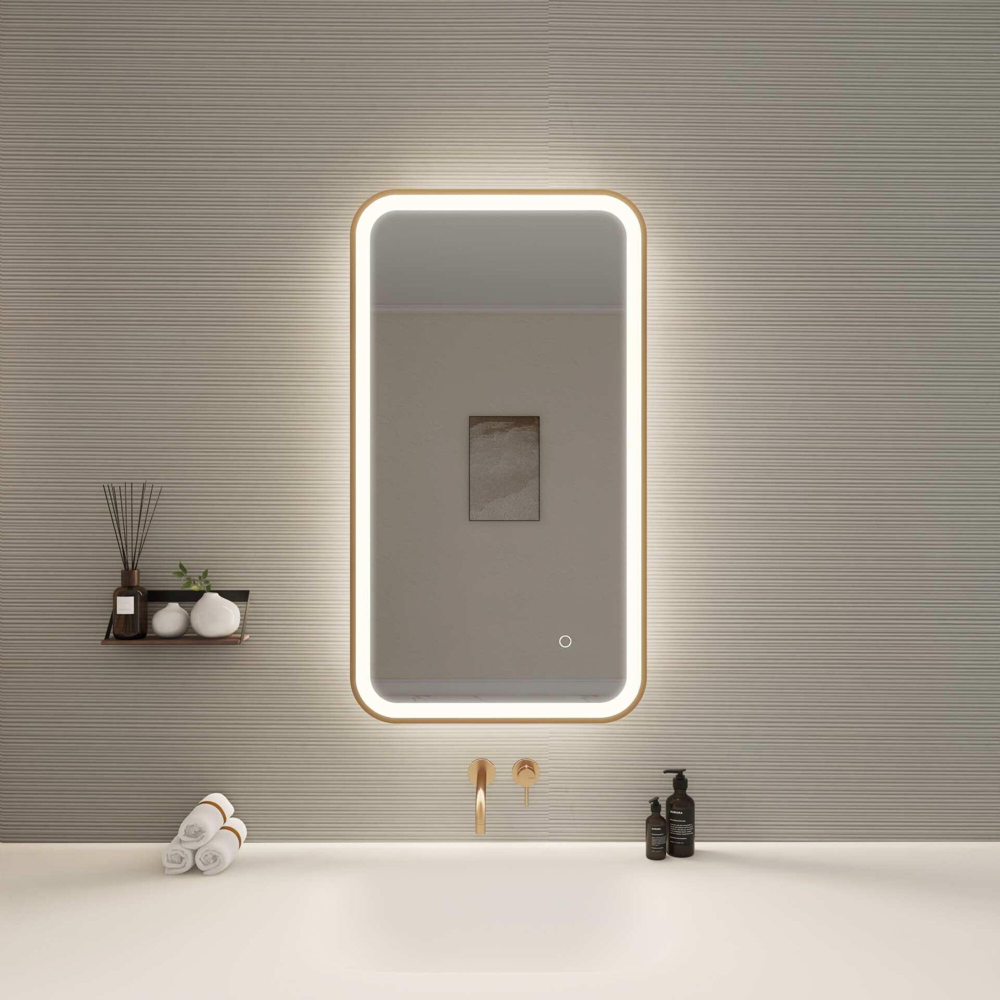 Shown in Satin Gold finish