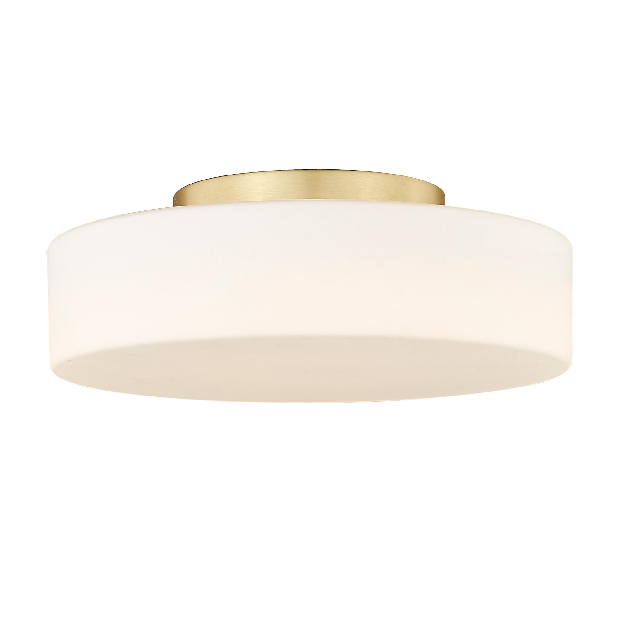 Toli 12 Inch 1 Light LED Flush Mount by Golden Lighting