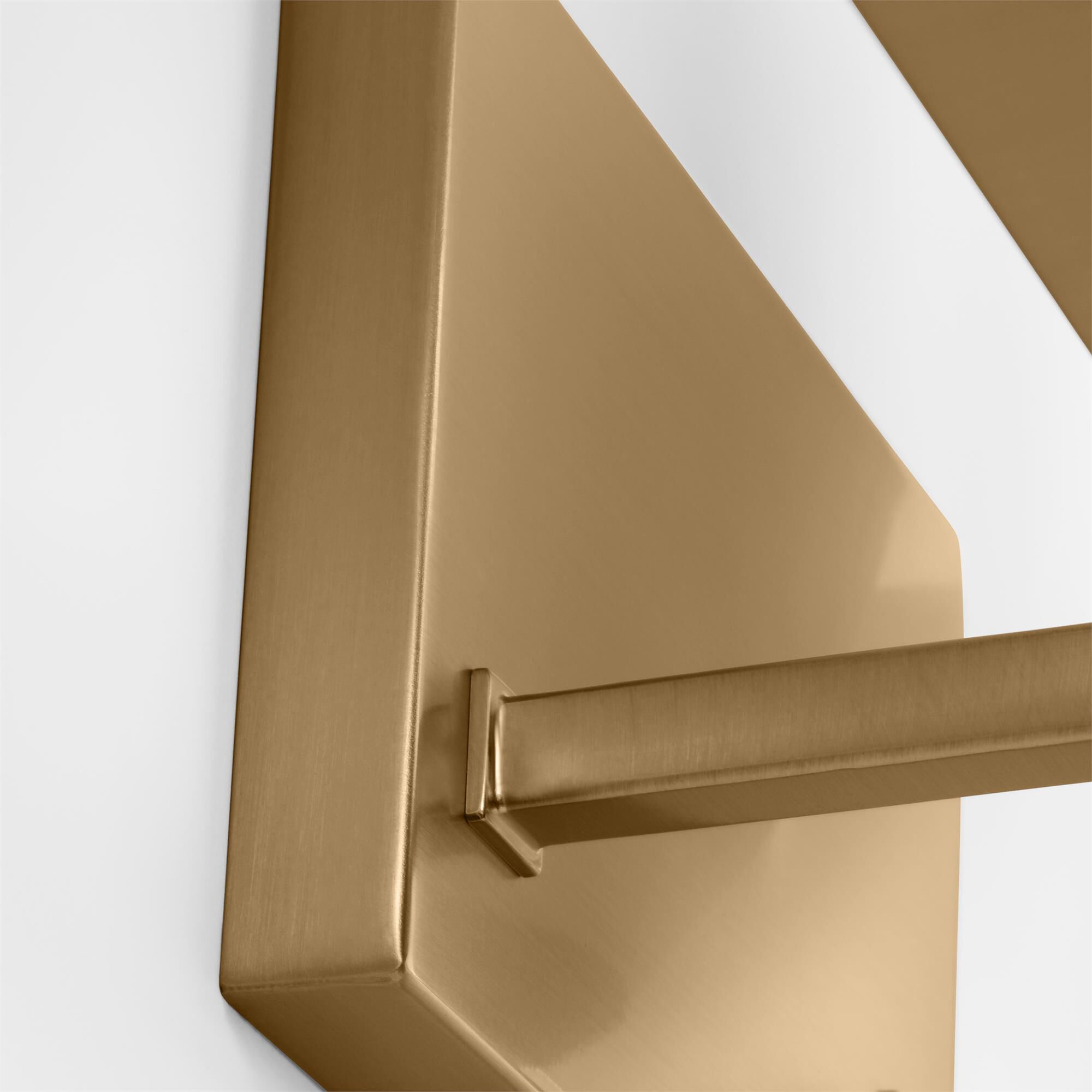 Shown in Satin Brass finish and Milk glass