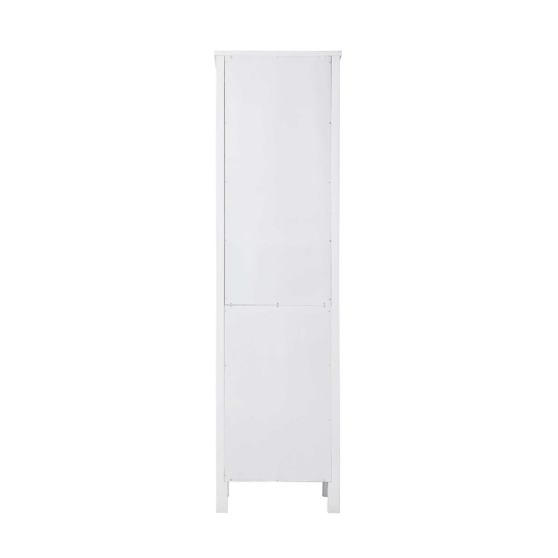 Shown in White finish