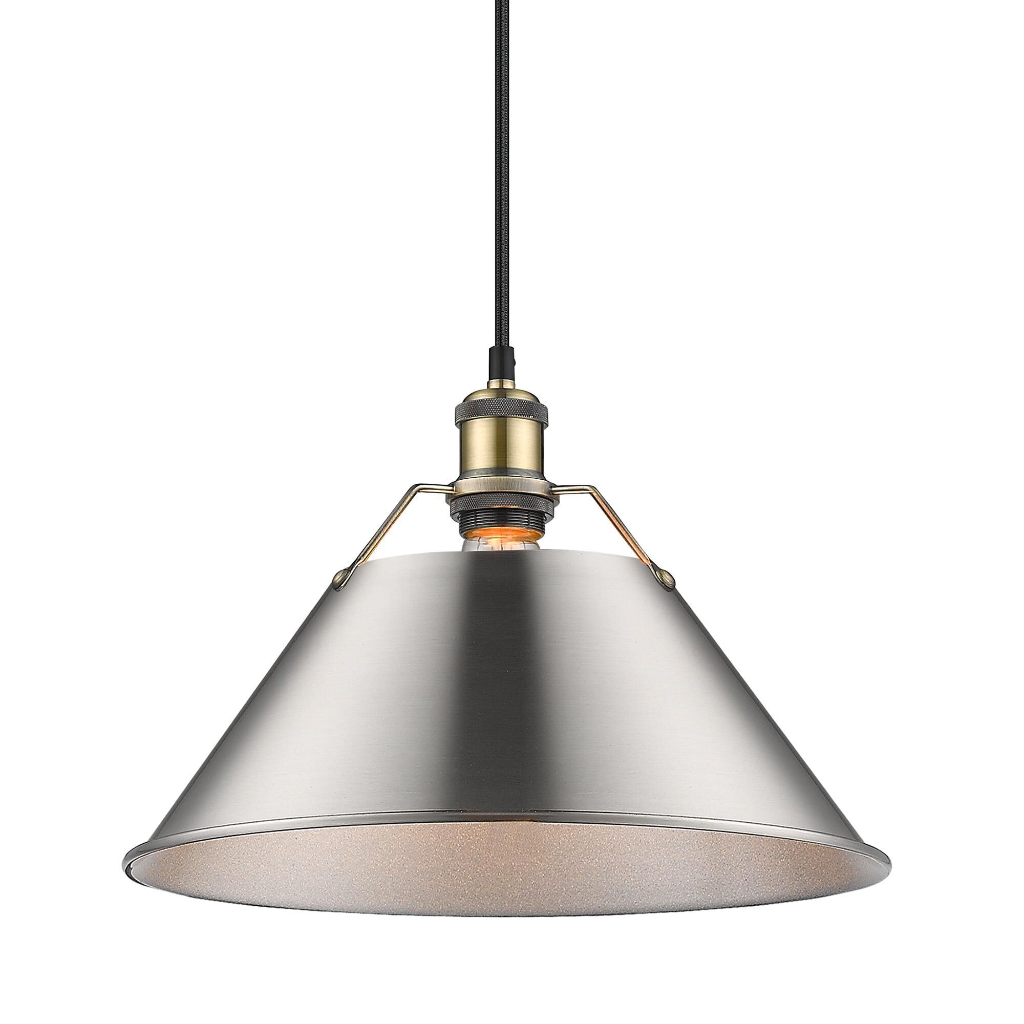 Orwell 14 Inch Large Pendant by Golden Lighting