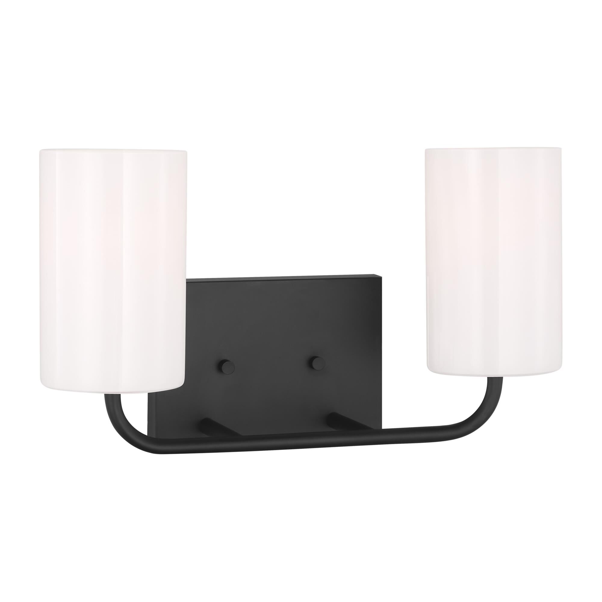 Shown in Midnight Black finish and Clear Outside / Painted White Inside Glass s shade