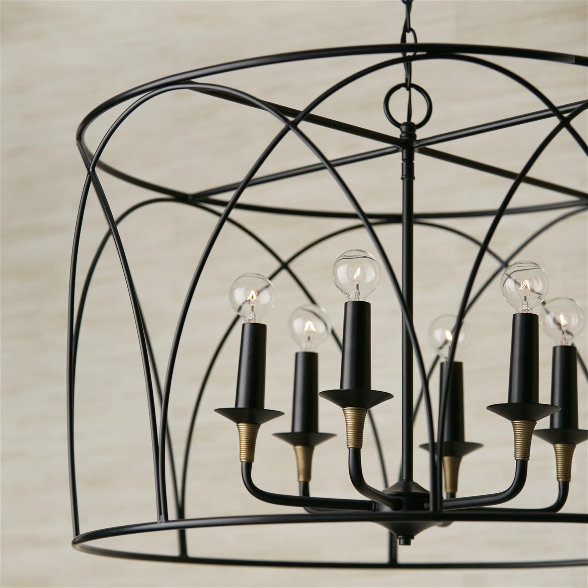 Shown in Matte Black With Brass finish