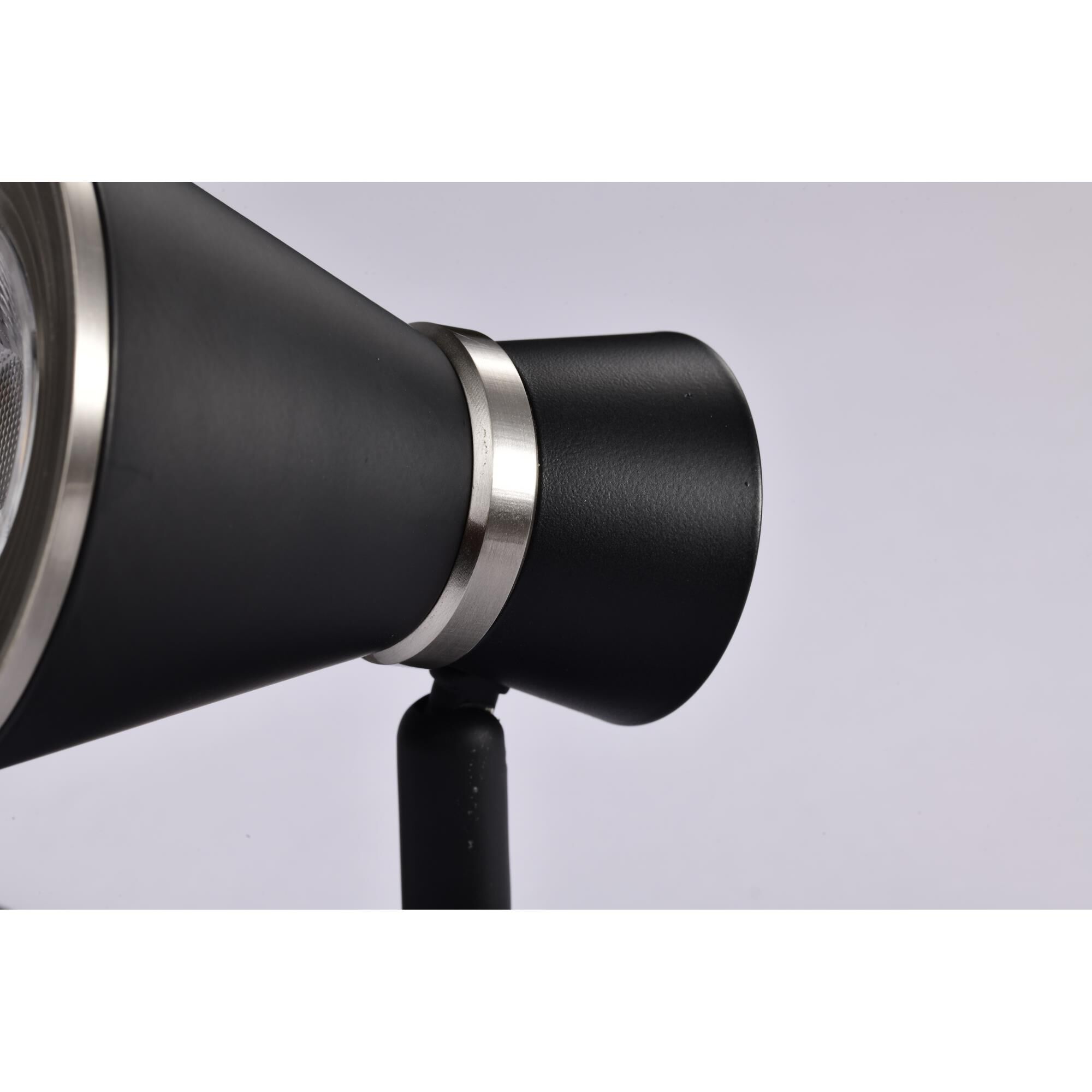 Shown in Matte Black and Brushed Nickel finish