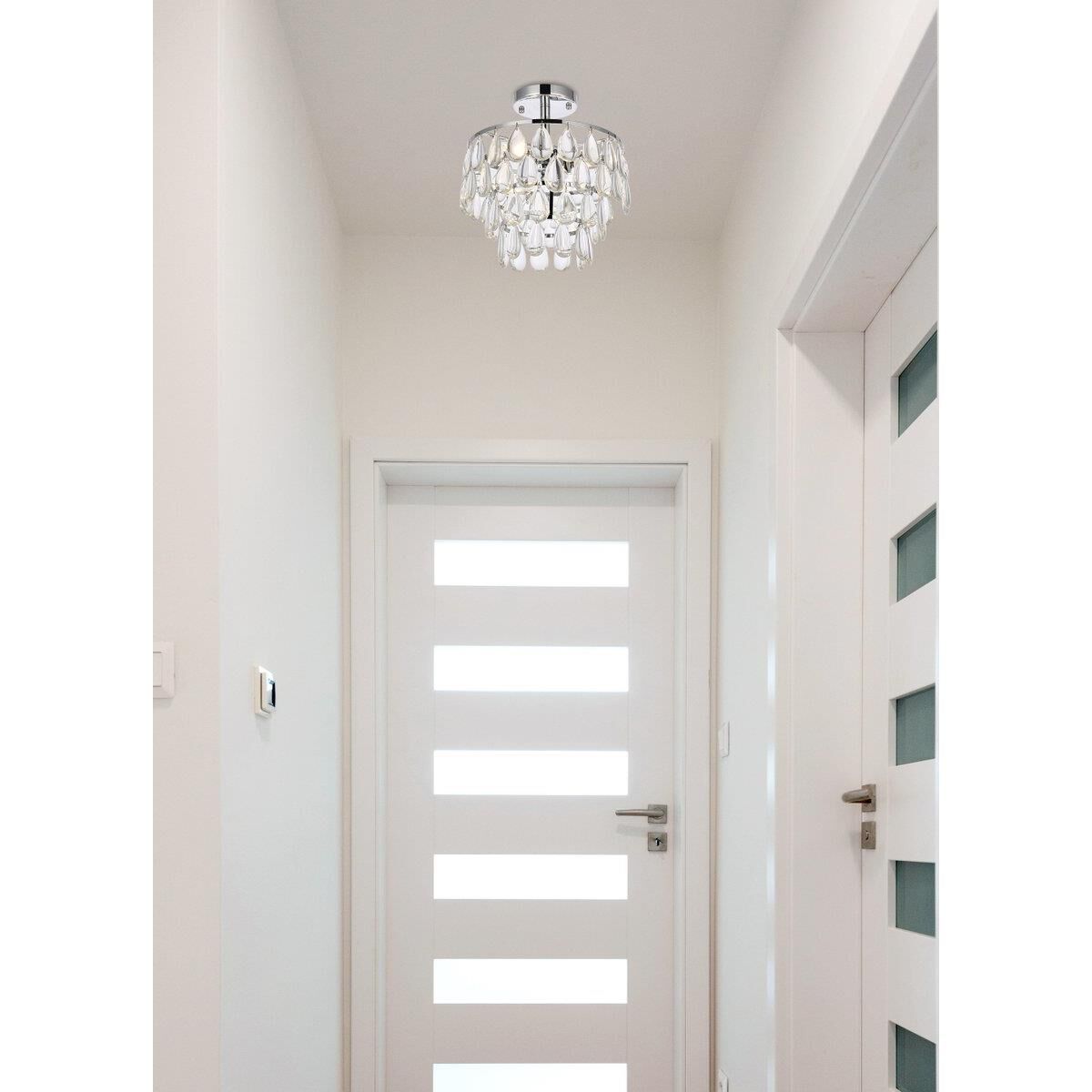 Mila 12 Inch 3 Light Flush Mount by Elegant Lighting