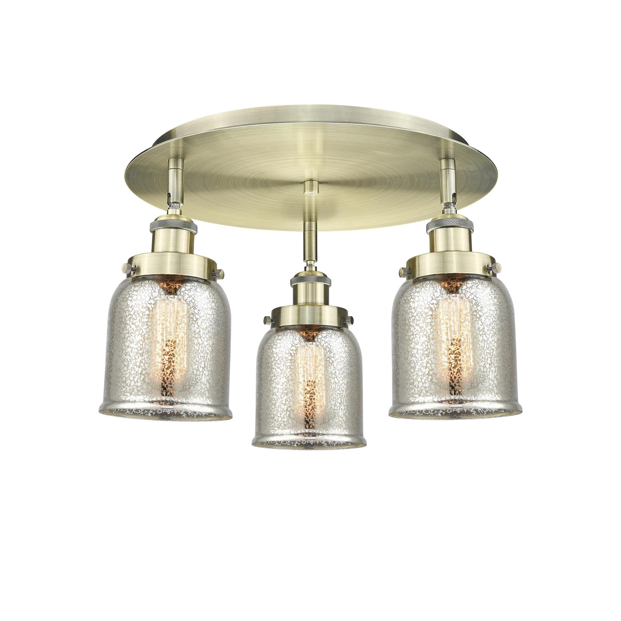 Shown in Antique Brass finish and Silver Plated Mercury glass