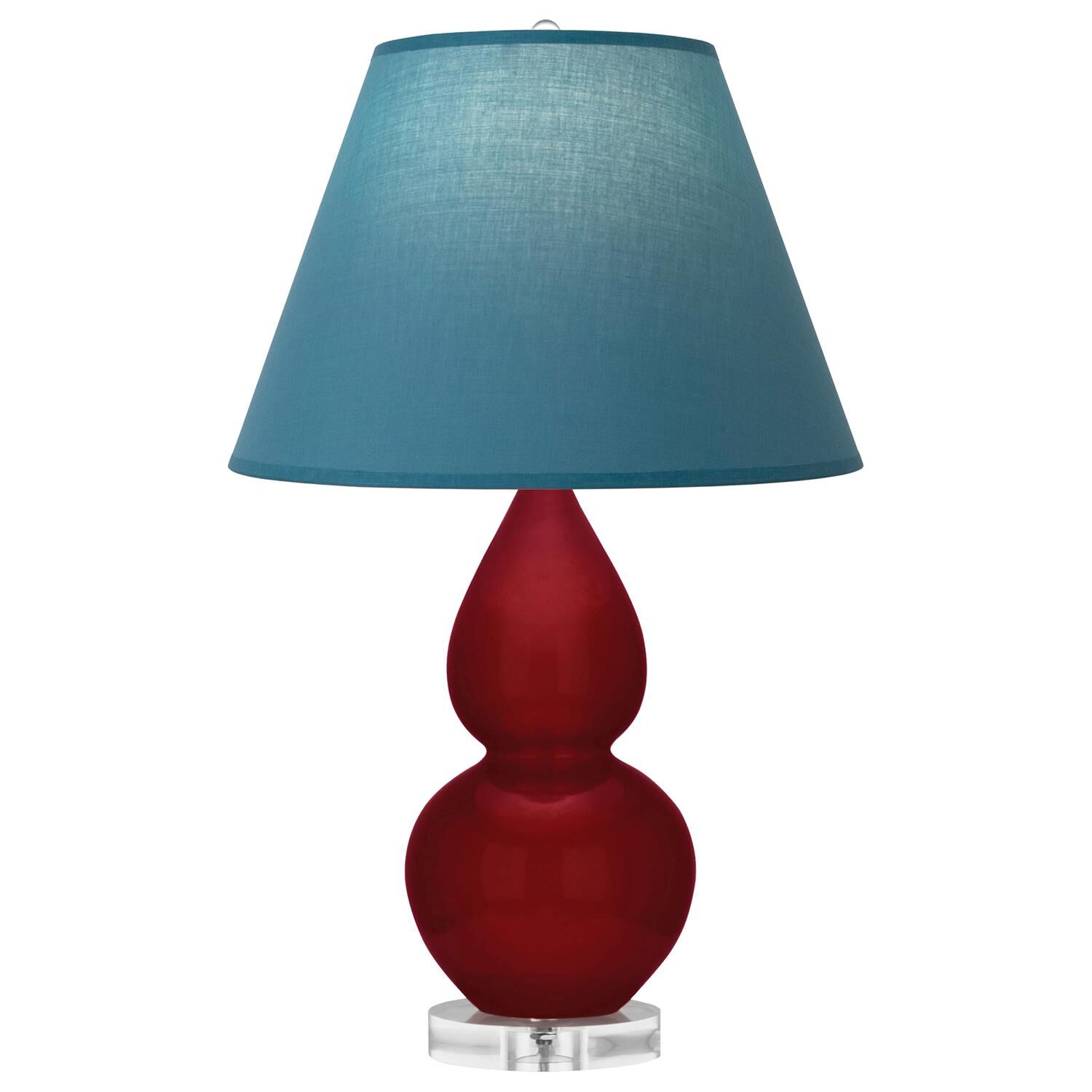Shown in Sangria finish and Bright Blue and Gray shade and Lucite accent