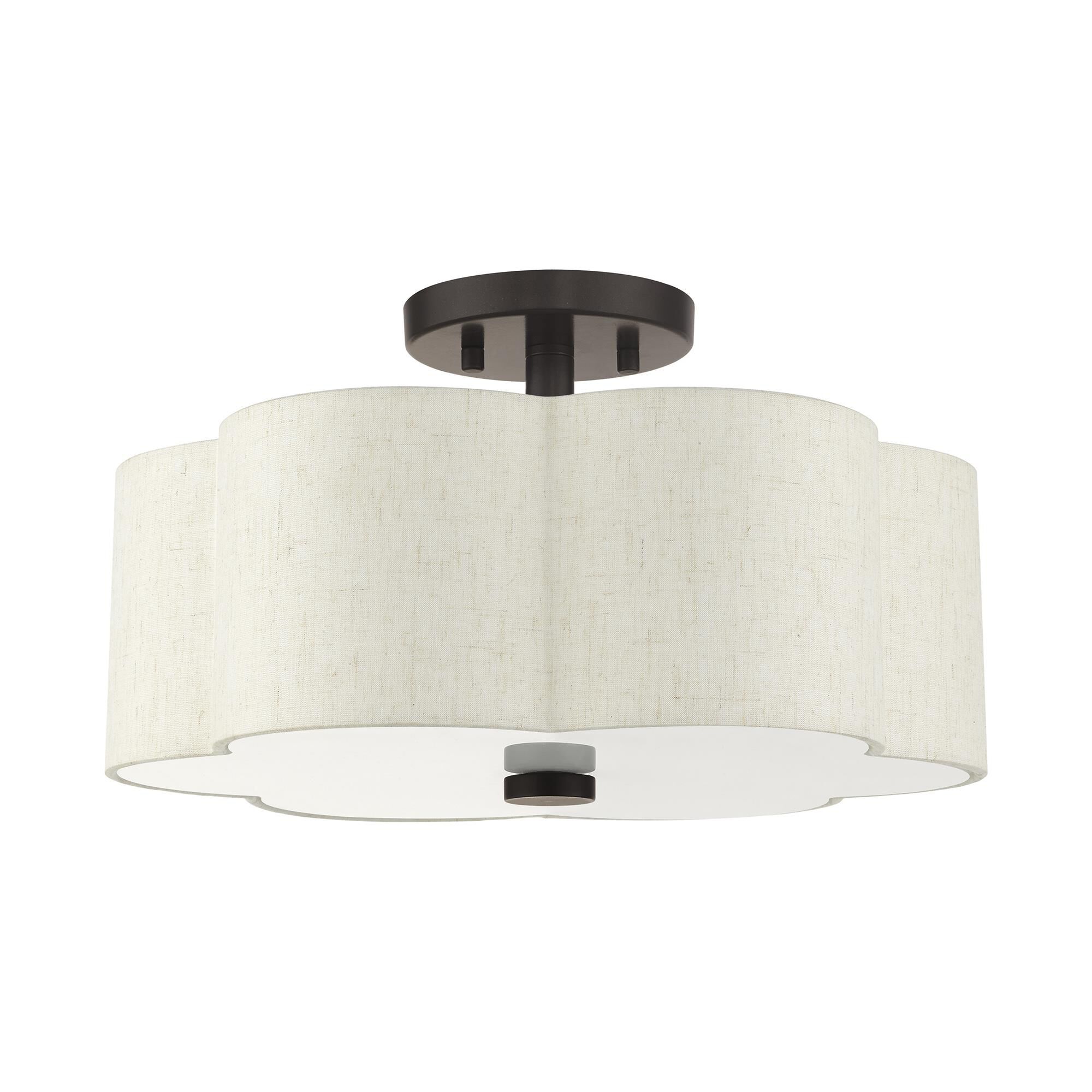 Solstice 3 Light Semi Flush Mount by Livex Lighting