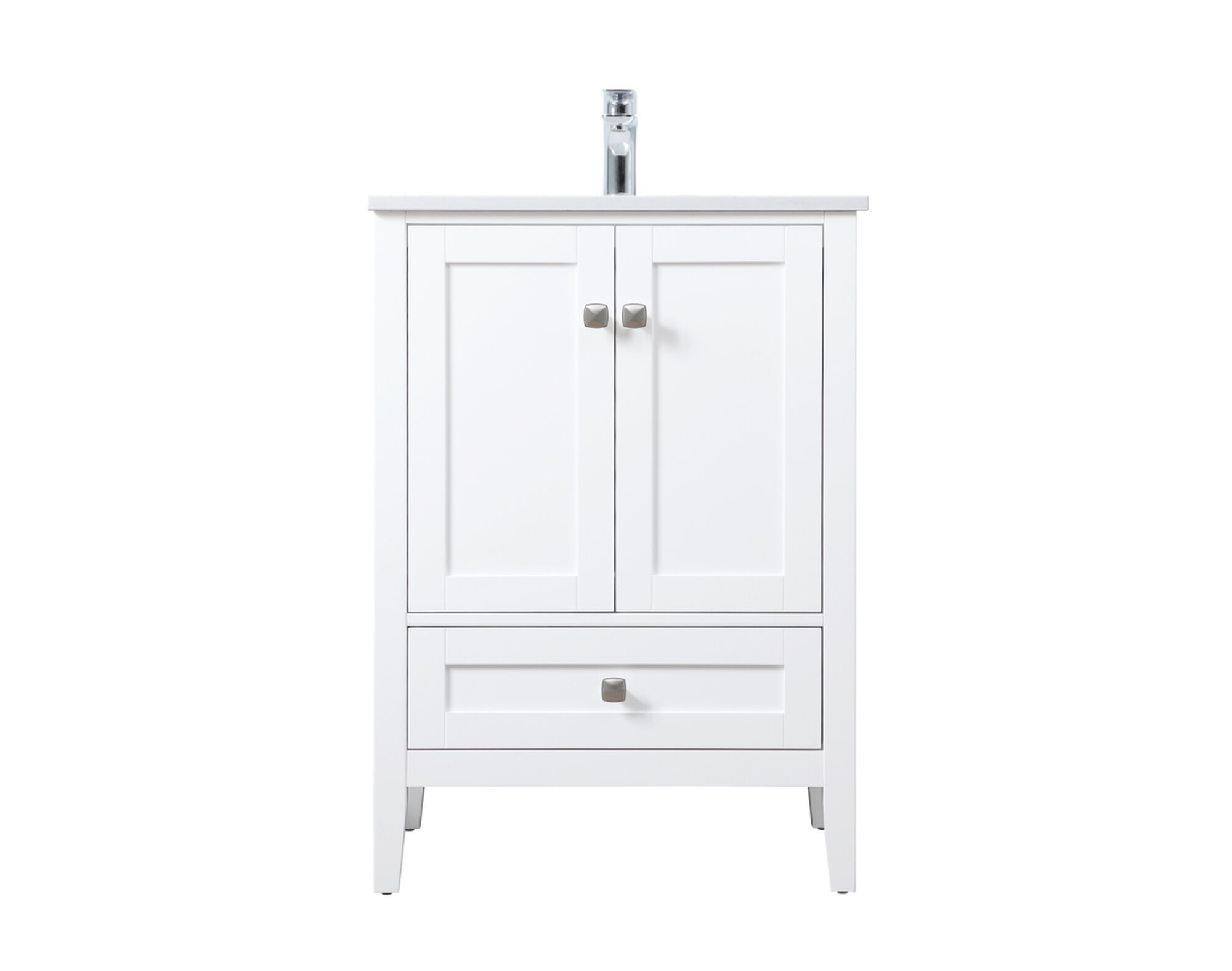 Shown in White finish