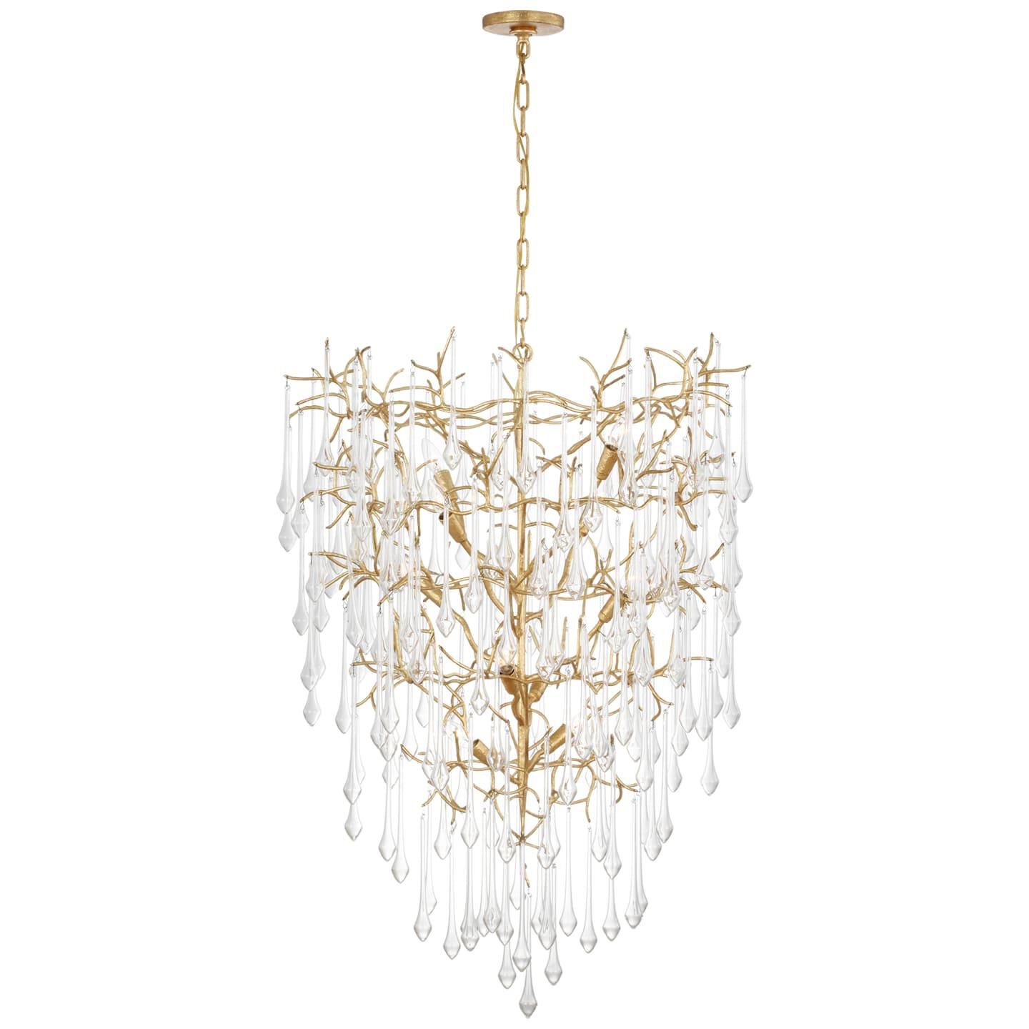Julie Neill Rayne 34 Inch Entry Chandelier by Visual Comfort Signature Collection