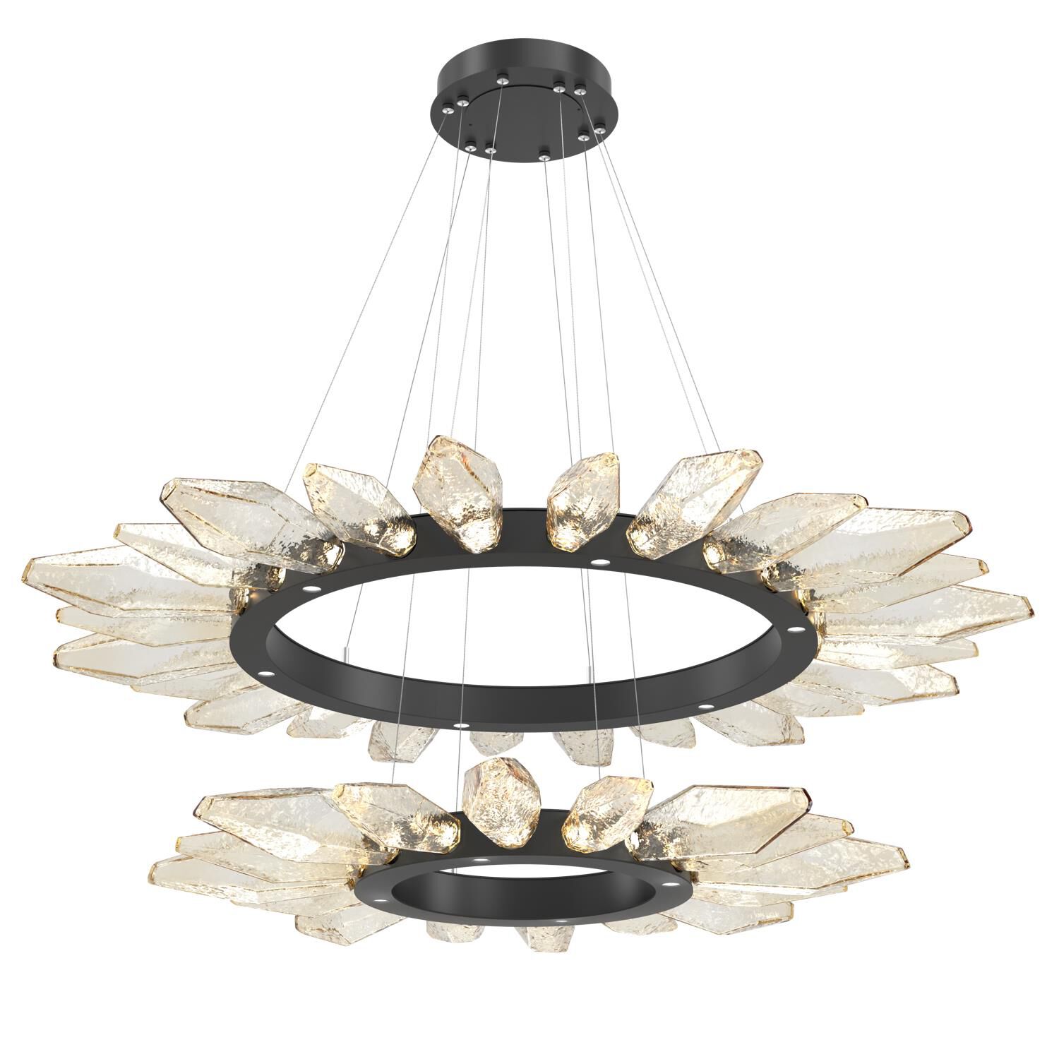 Rock Crystal 56 Inch 50 Light LED Chandelier by Hammerton Studio