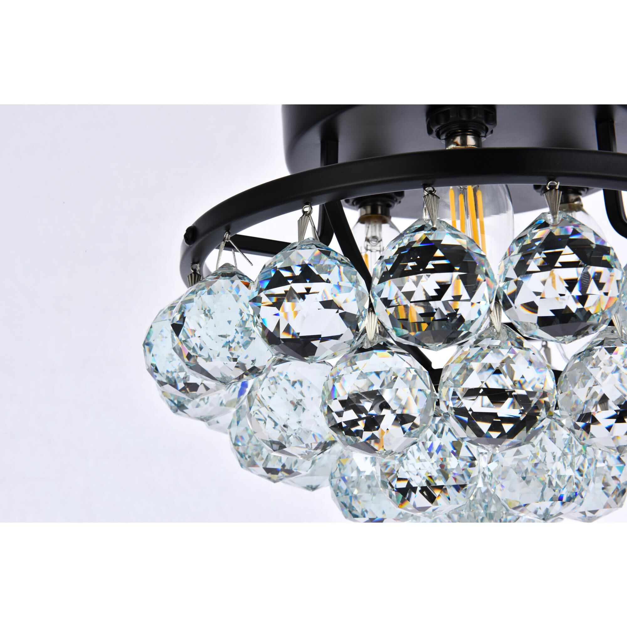 Shown in Black finish and Clear Royal Cut crystal