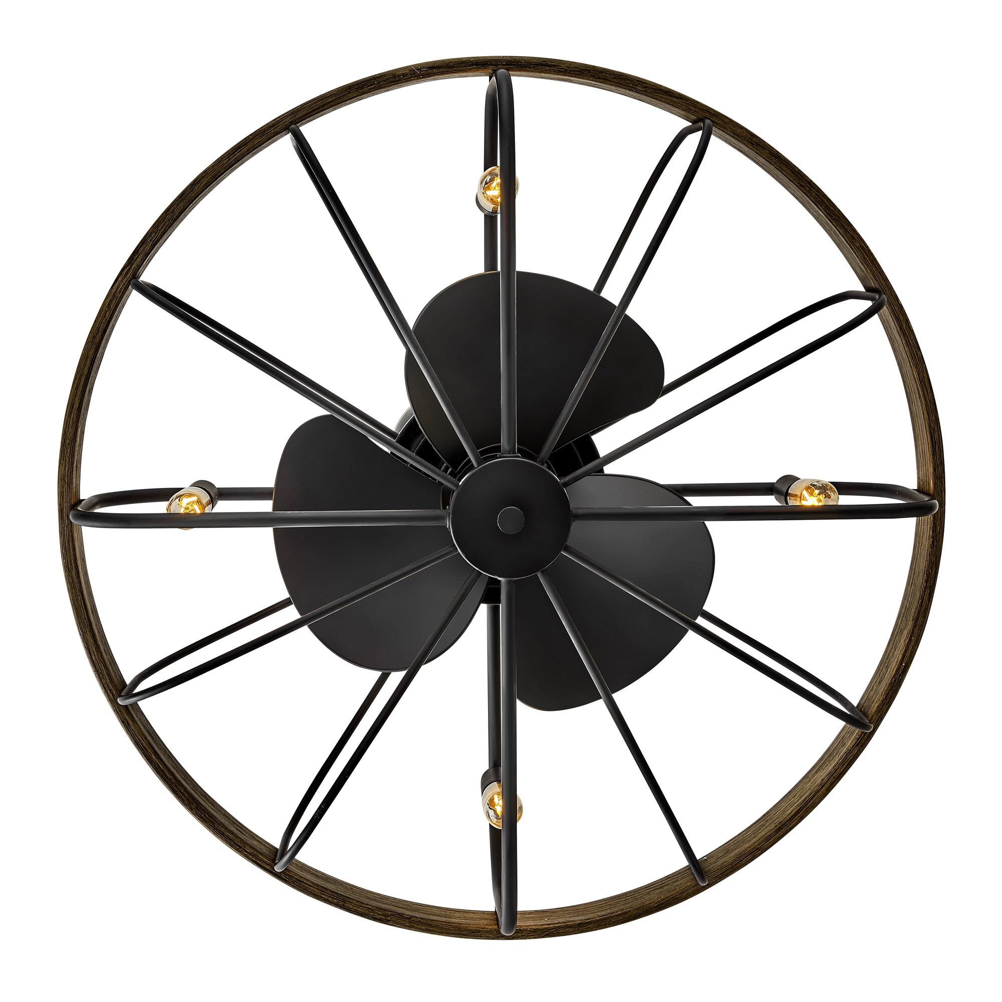 Eli 12 Inch Chandelier Ceiling Fan with Light Kit,