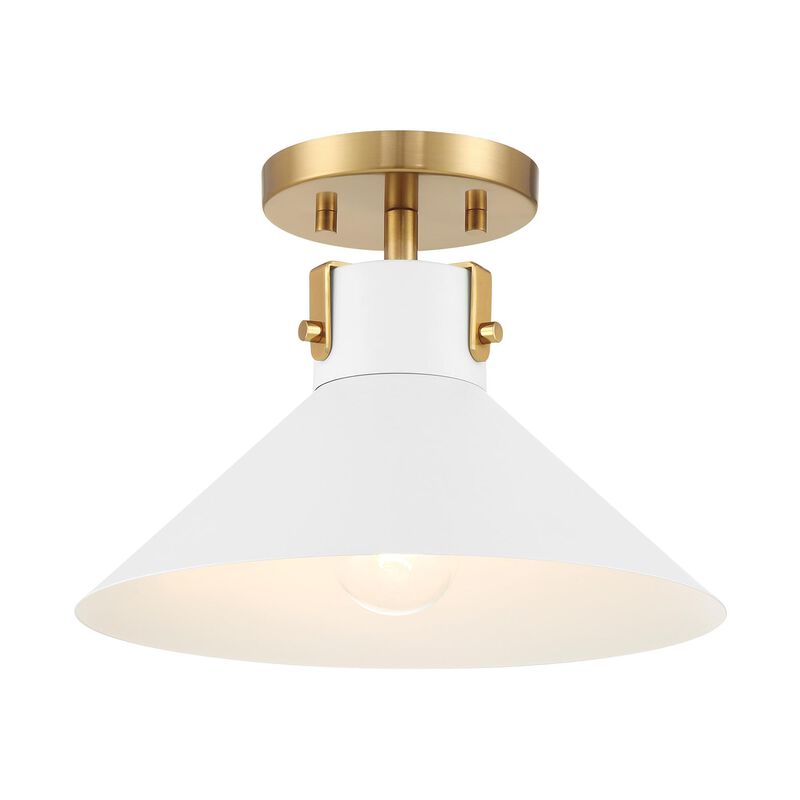 12 Inch Semi Flush Mount by Meridian Lighting