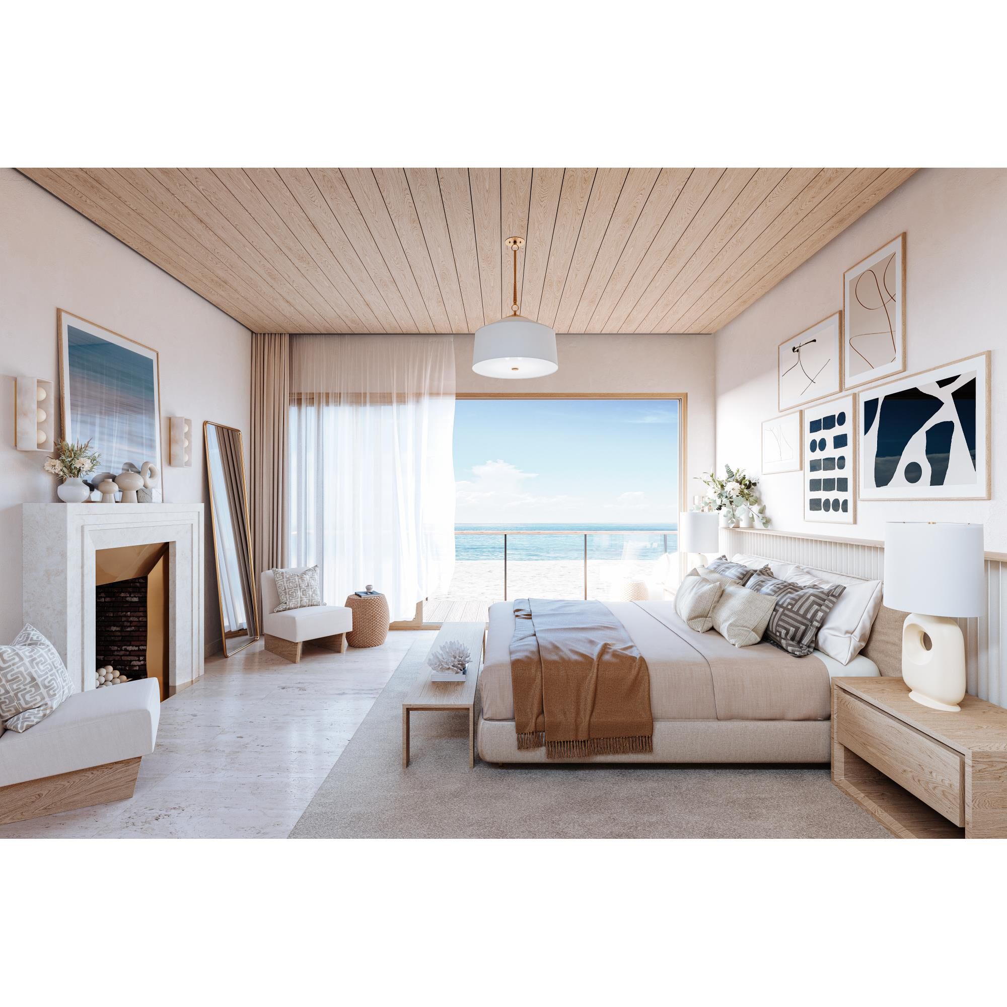 White Plains 22.25 Inch Large Pendant by Hudson Valley Lighting