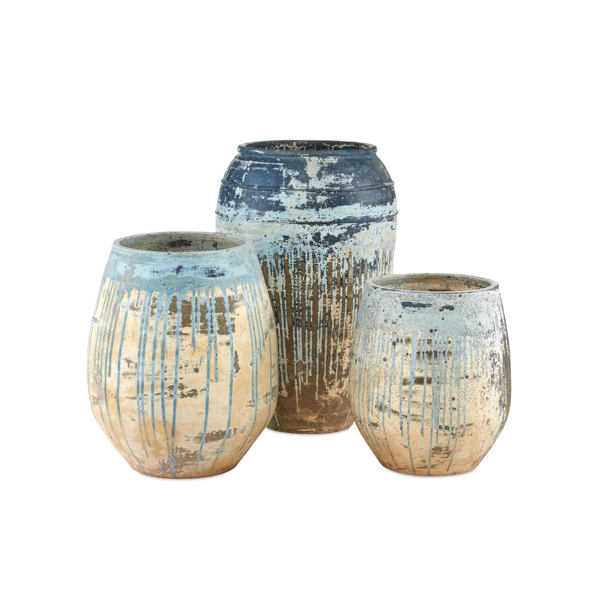 Shown in Greenish, Milky White, Blue Drip finish