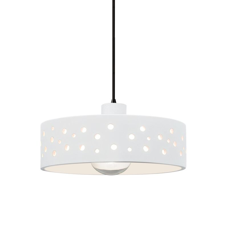 Perforated Dish 12 Inch Mini Pendant by Justice Design Group