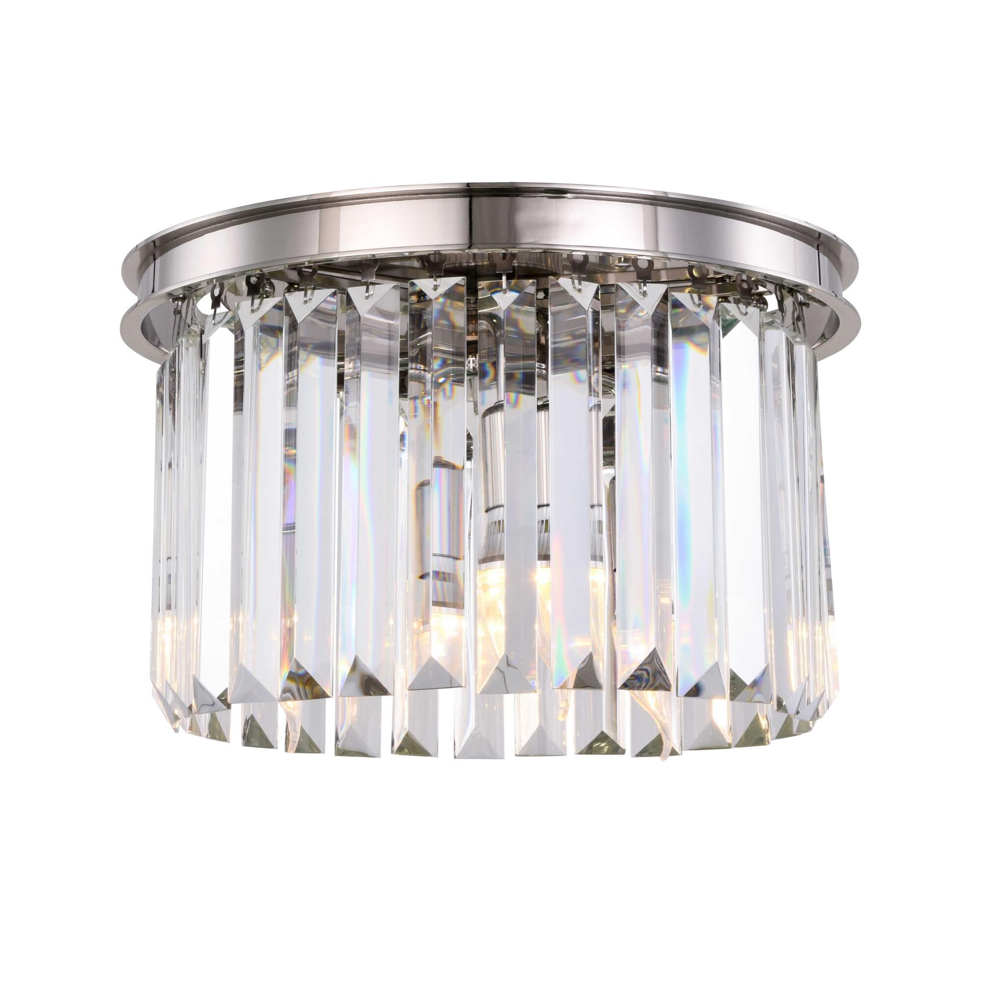 Shown in Polished Nickel finish and Royal Cut crystal and Clear accent