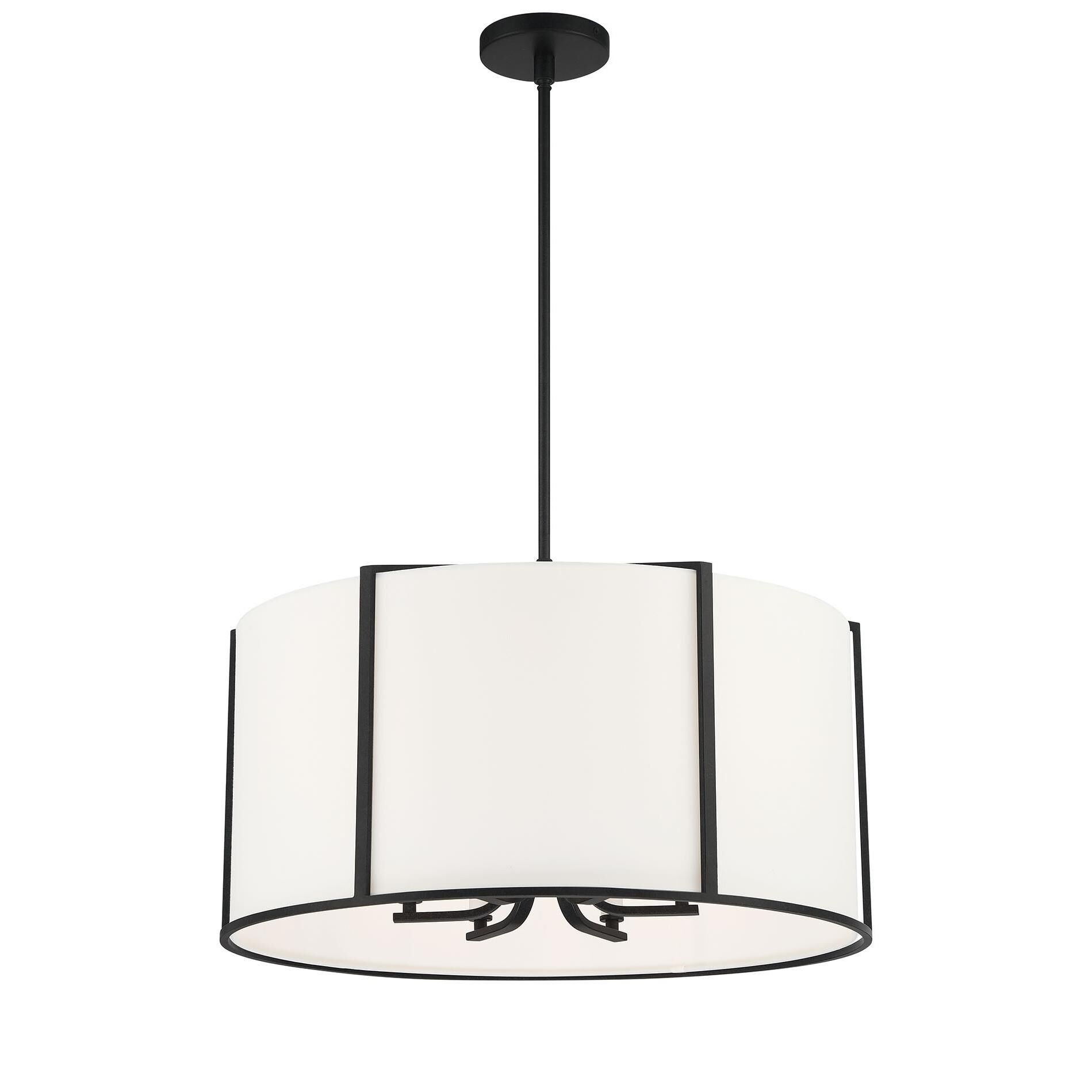 Carlyn 24 Inch 6 Light Chandelier by Crystorama