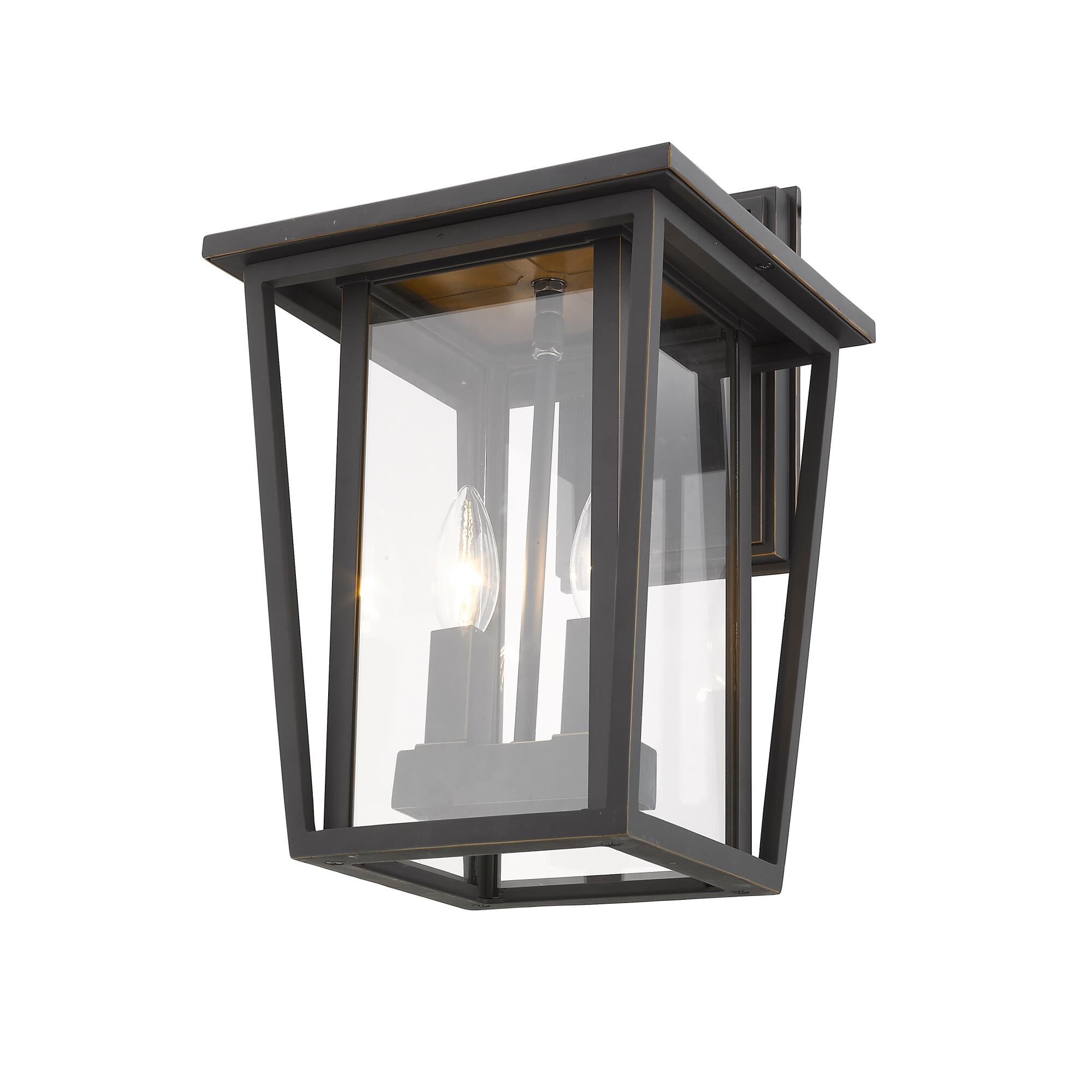 Shown in Oil Rubbed Bronze finish and Glass shade