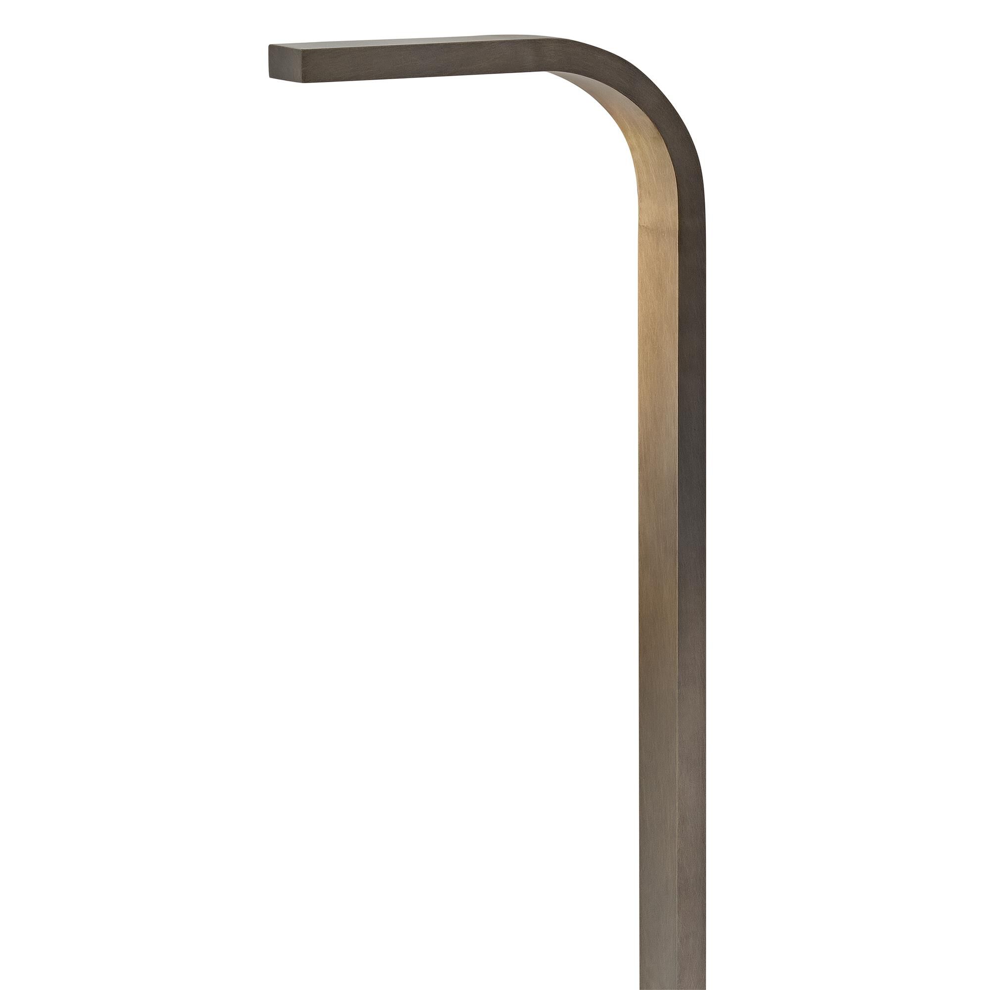 Shown in Burnished Bronze finish and White Polycarbonate glass