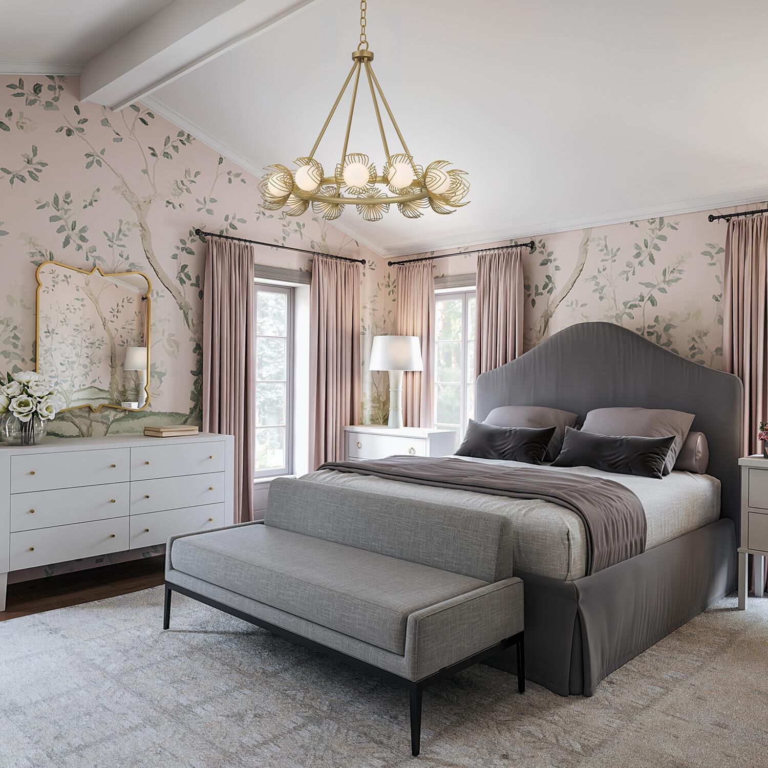 Flora 29 Inch Chandelier by Capital Lighting