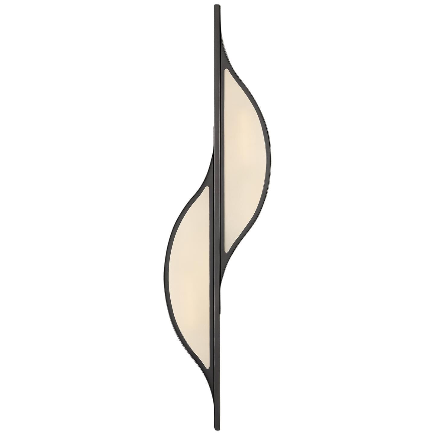 Shown in Bronze finish and Frosted glass