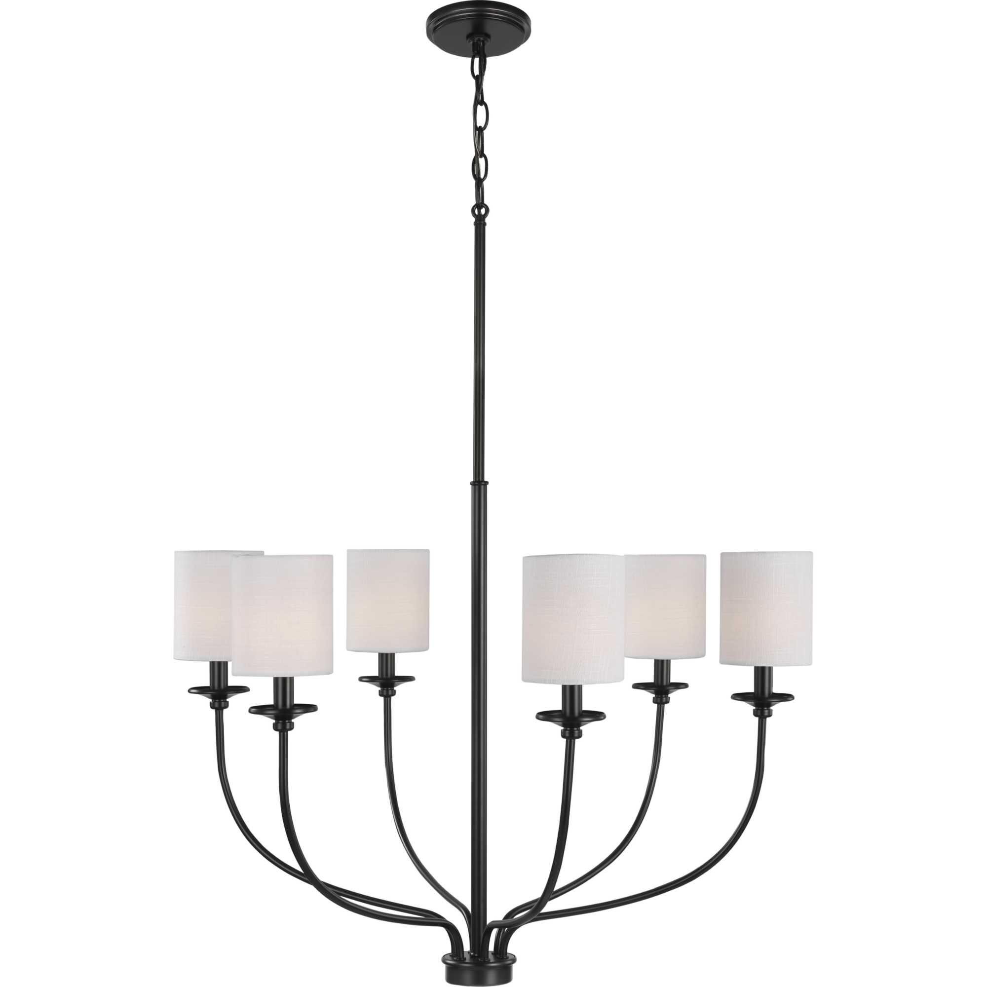 Bonita 30 Inch 6 Light Chandelier by Progress Lighting