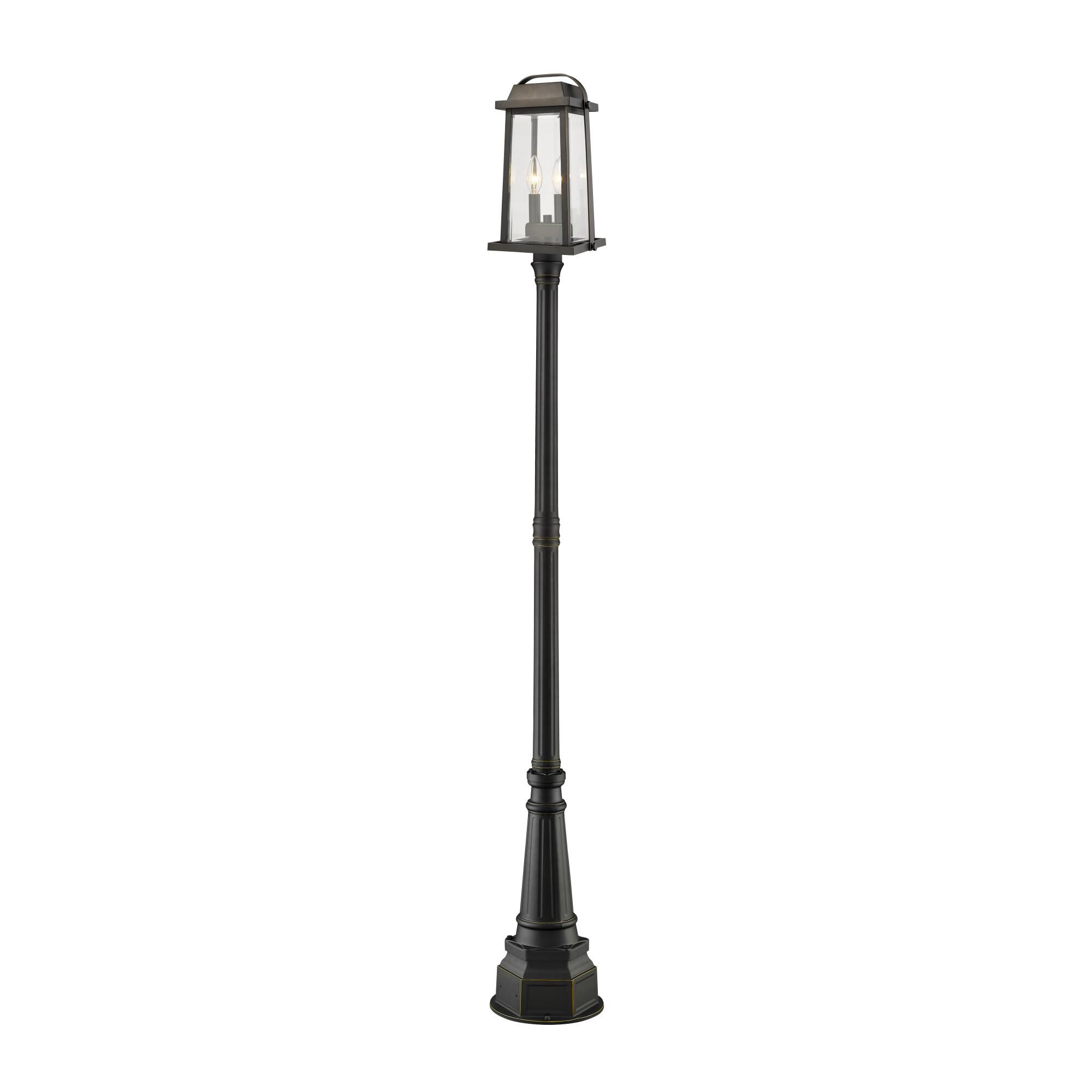 Millworks 97 Inch Tall 2 Light Outdoor Post Lamp by Z-Lite