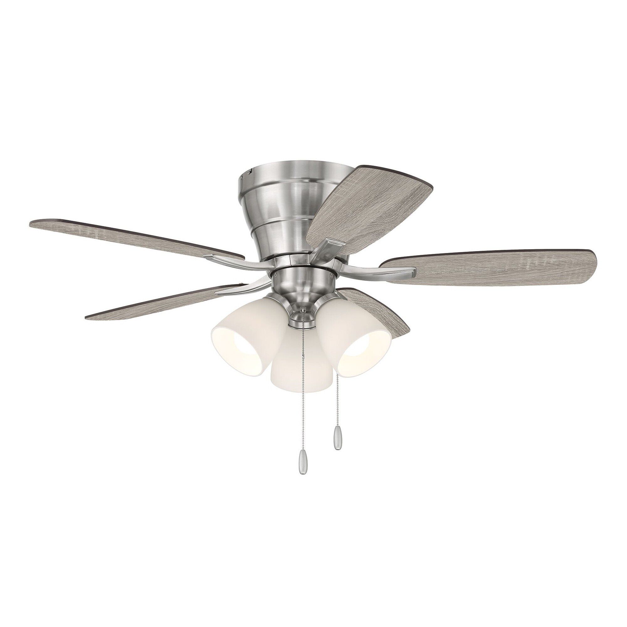 Wheeler 42 3-Light 42 Inch Flush Mount Fan with Light Kit,
