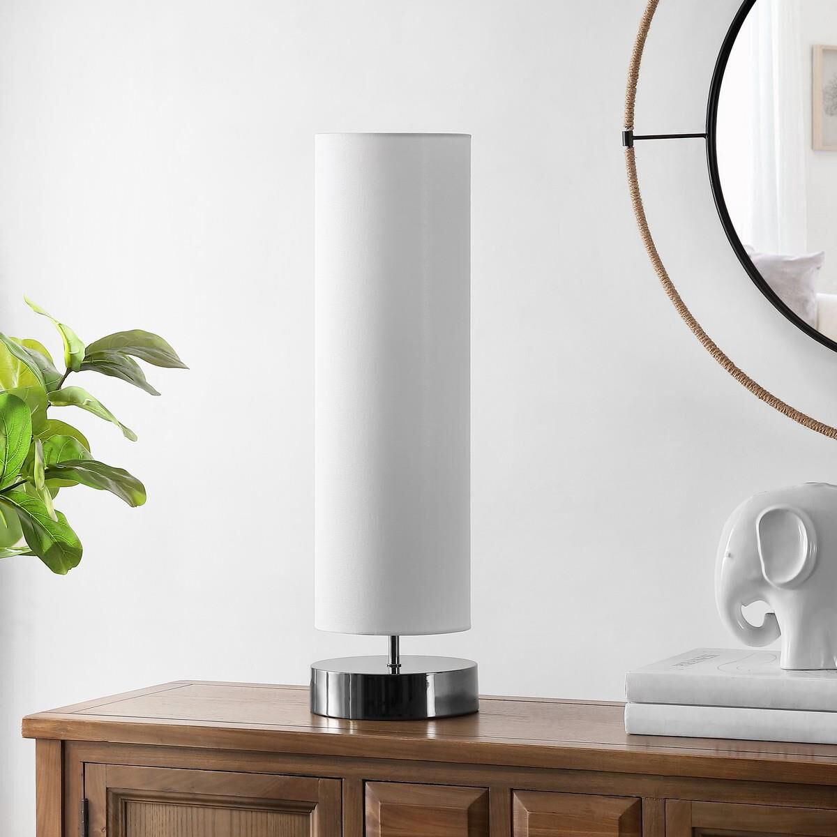 Shown in Black Nickel finish and Cotton shade