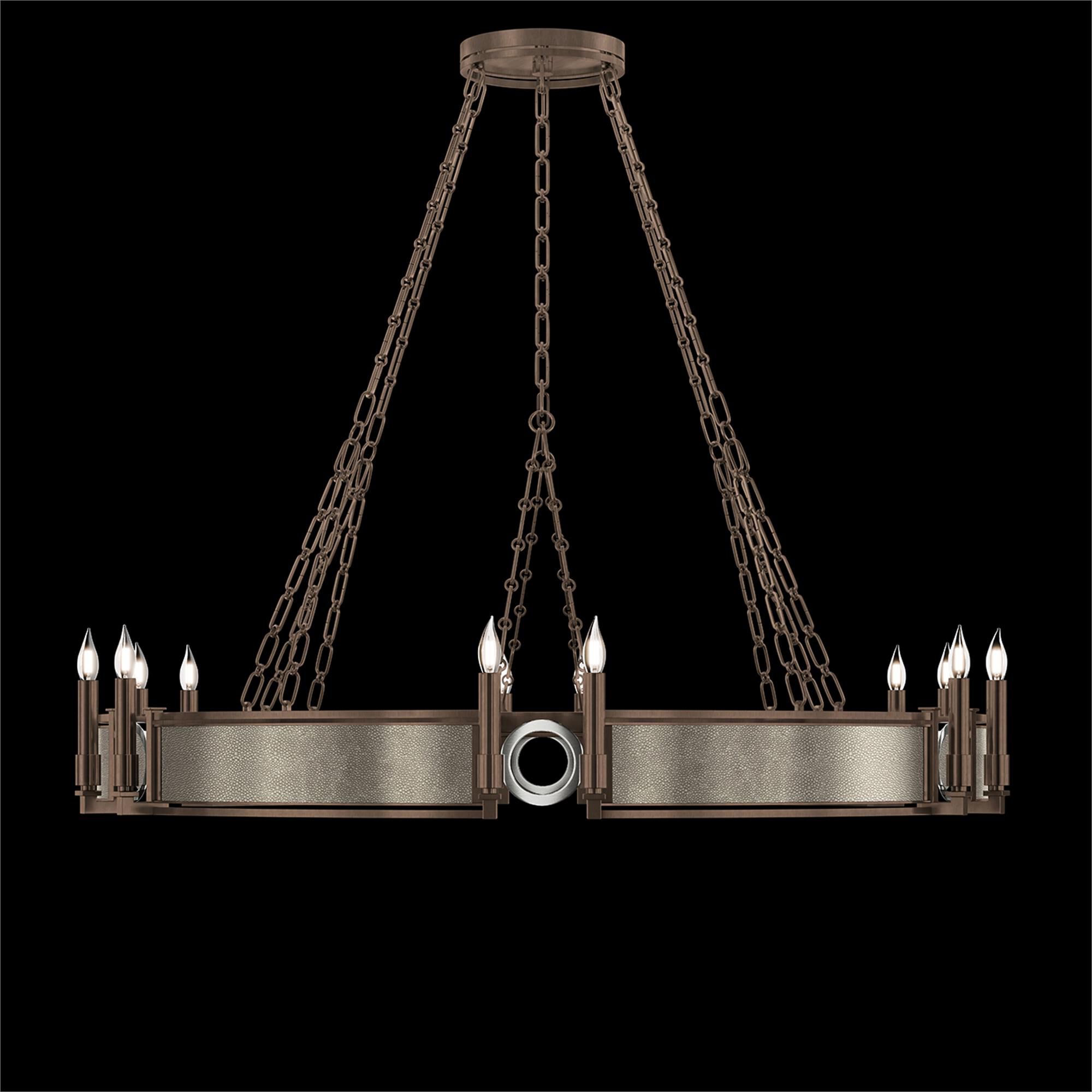 Shown in Bronze and Nickel  finish and Coco accent