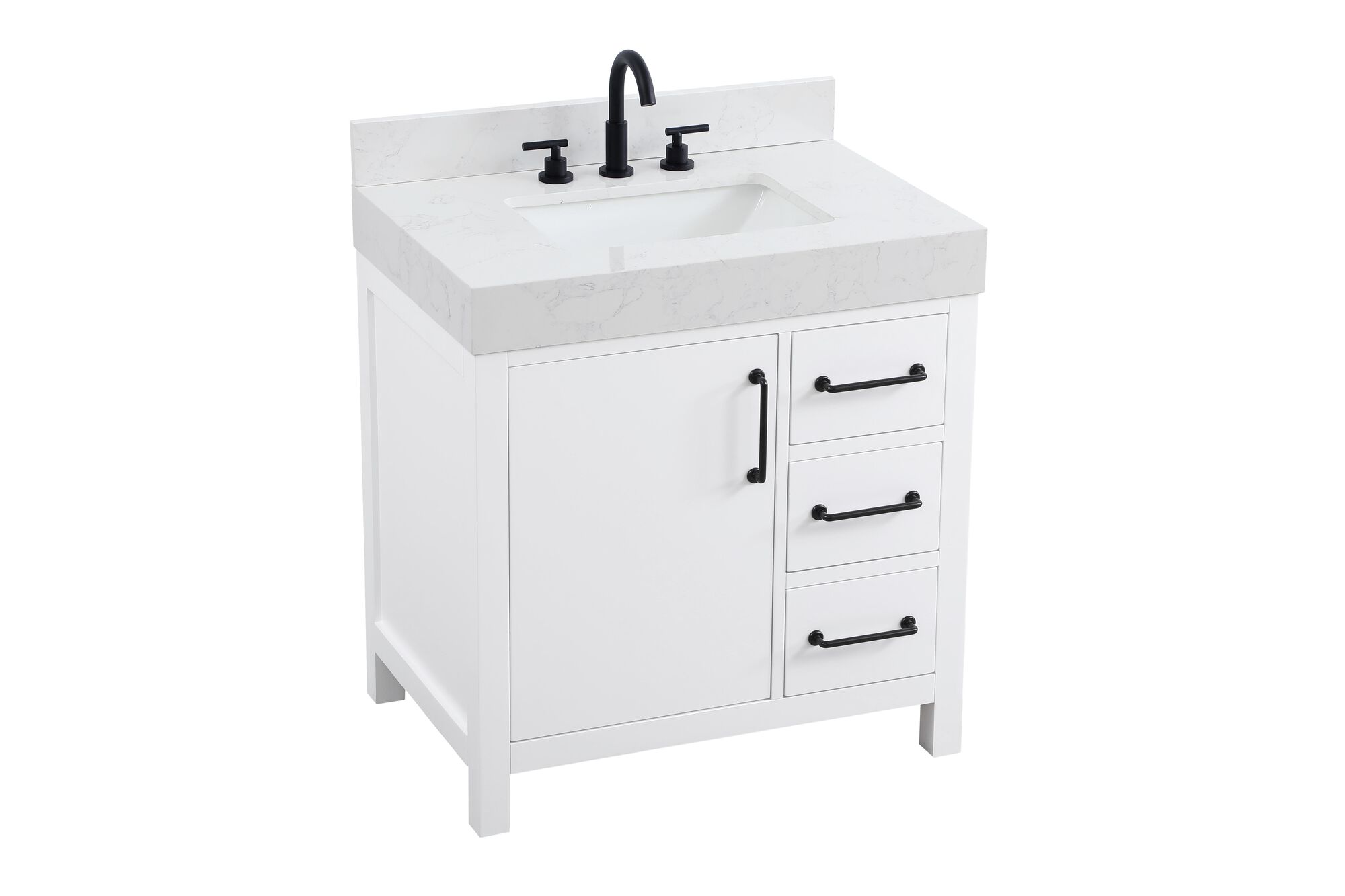 Shown in White finish