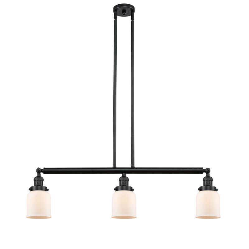 Bruno Marashlian Small Bell 36 Inch 3 Light Linear Suspension Light by Innovations Lighting