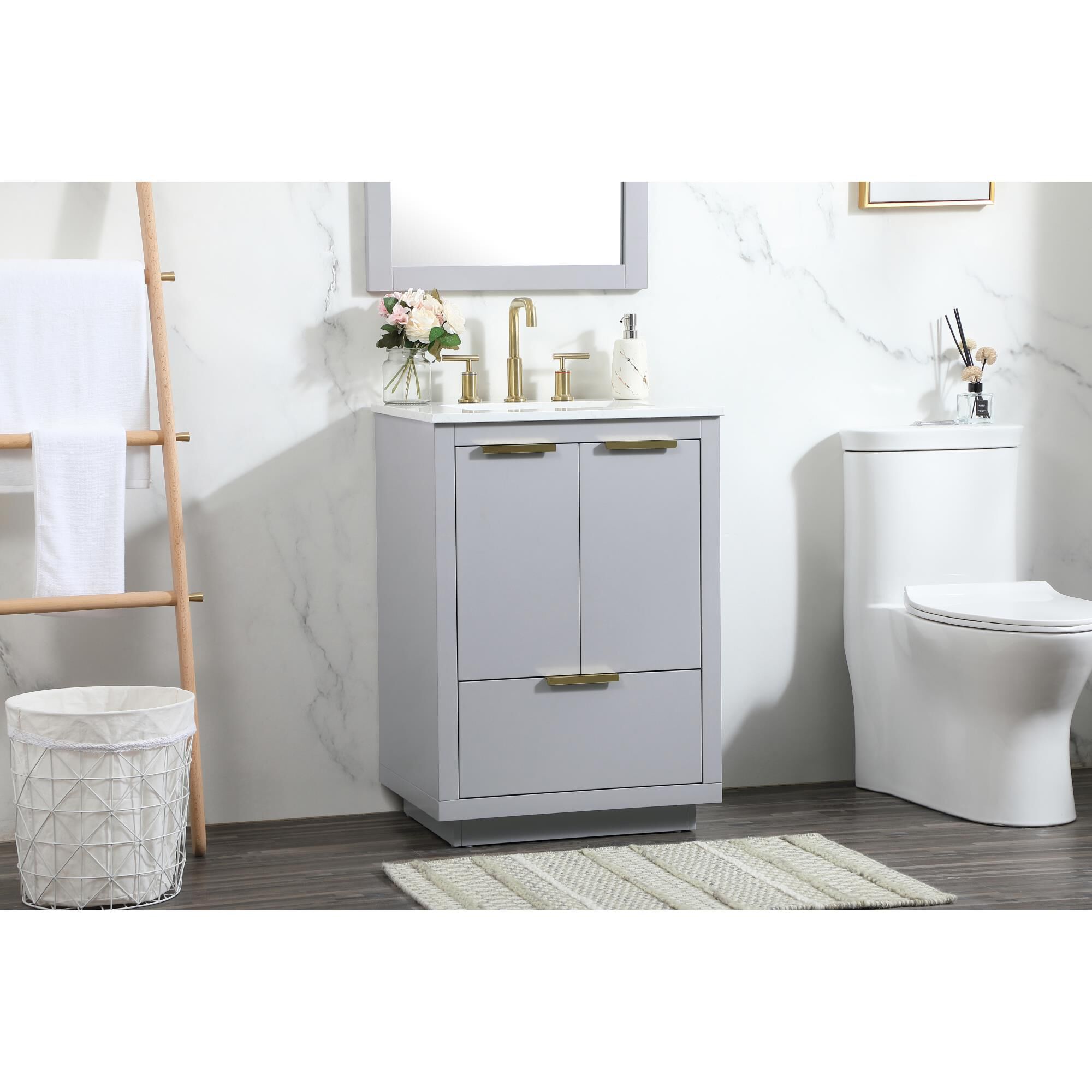 Shown in Grey finish