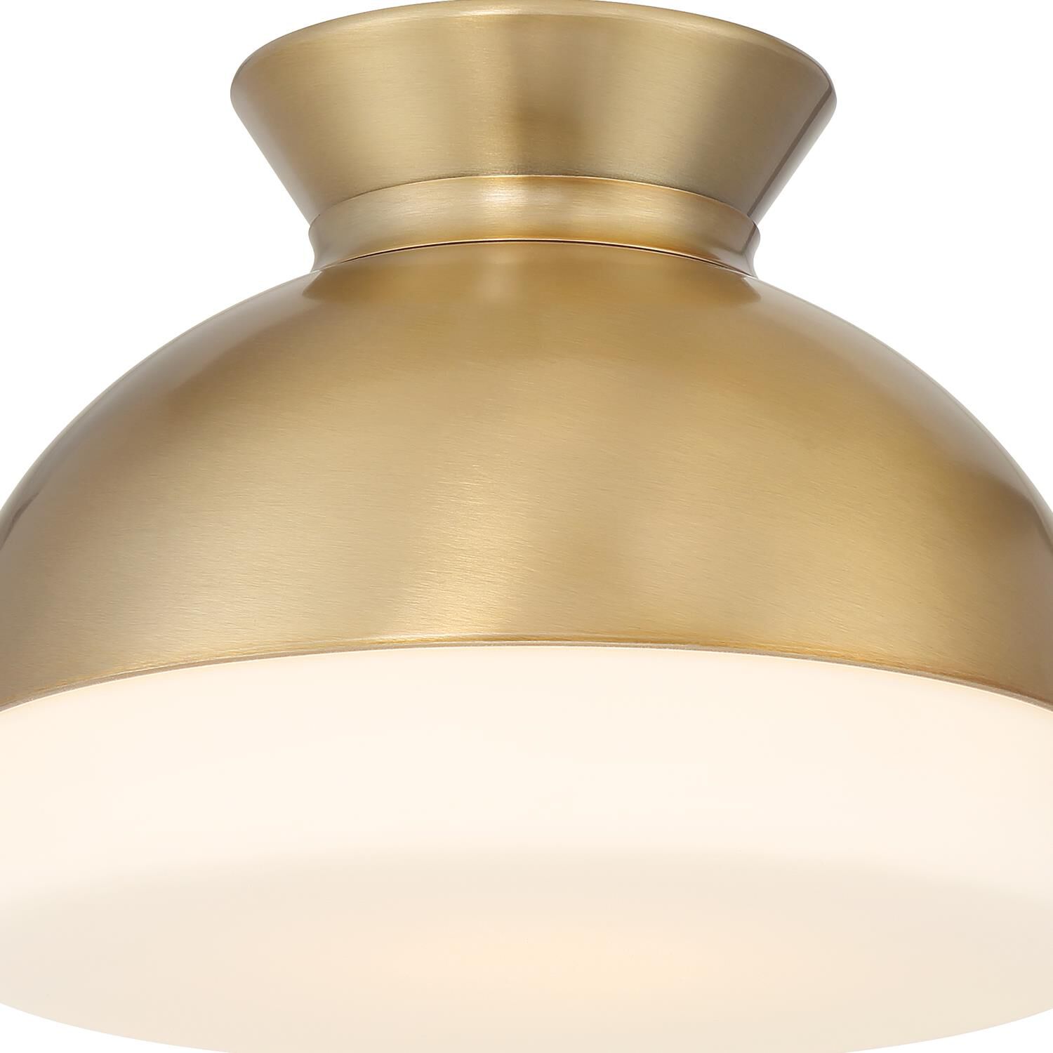 Shown in Vibrant Gold finish and White glass