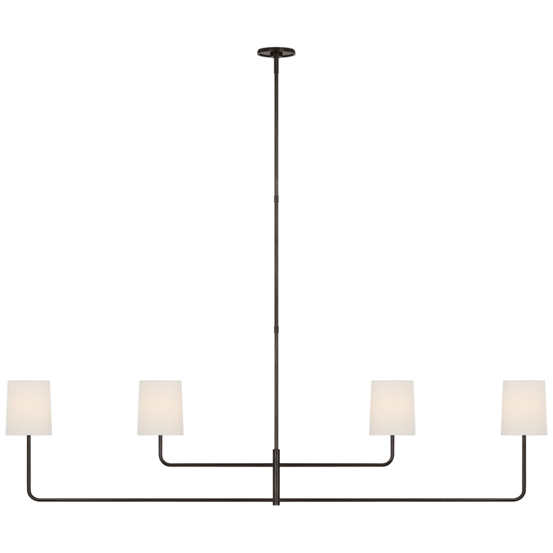 Barbara Barry Go Lightly 70 Inch 4 Light LED Linear Suspension Light by Visual Comfort Signature Collection