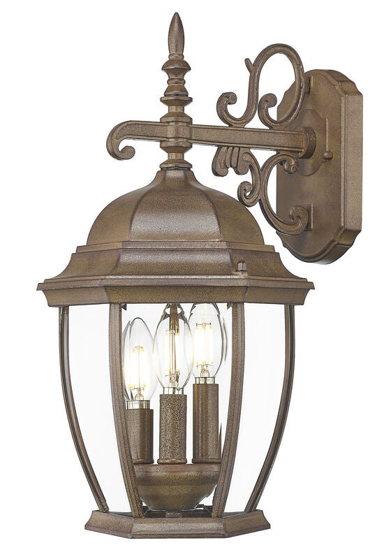 Wexford 17 Inch Tall 3 Light Outdoor Wall Light by Acclaim Lighting