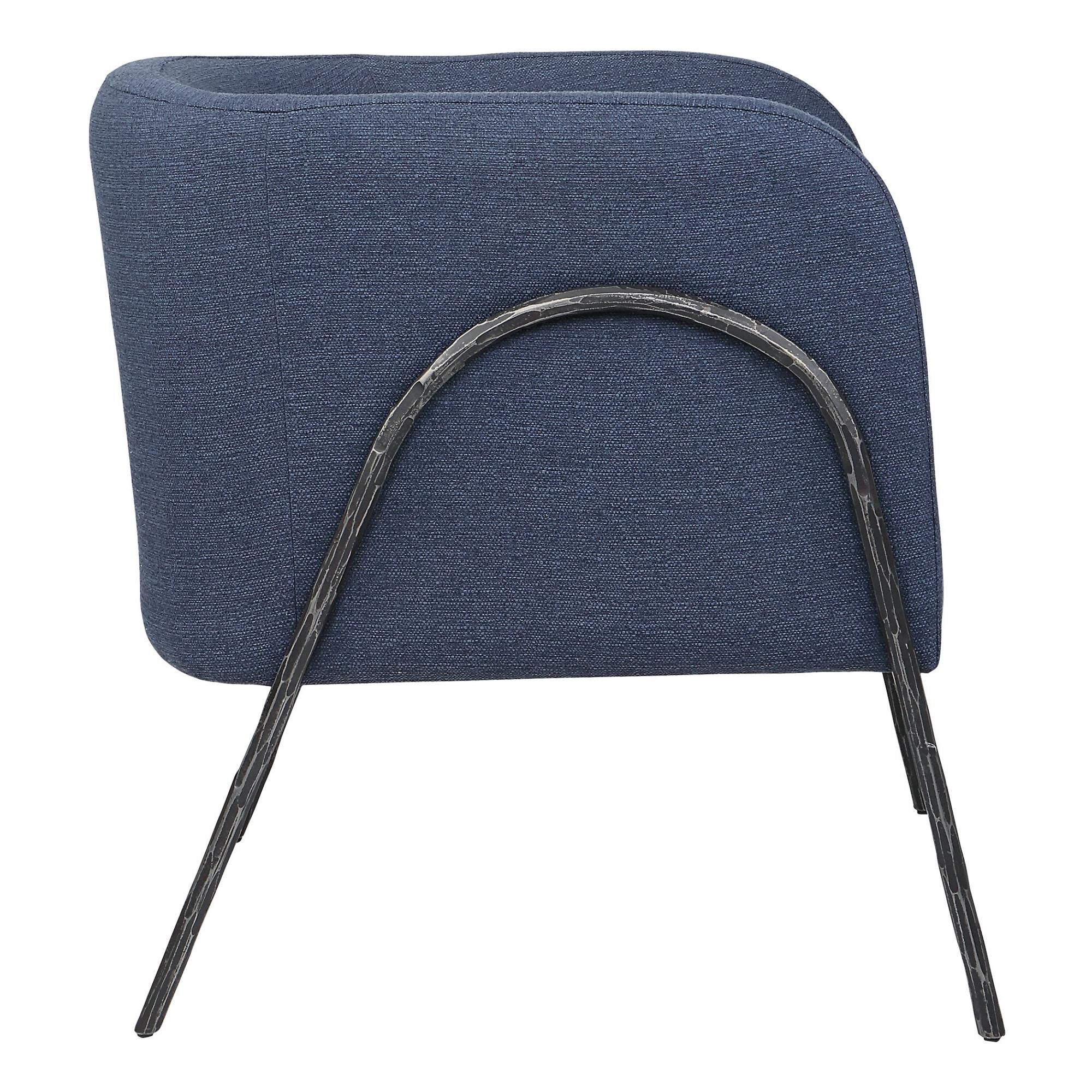 Shown in Inspired By Scandinavian Designs, This Barrel Back Style Chair Showcases Elegant Curved Lines With A finish