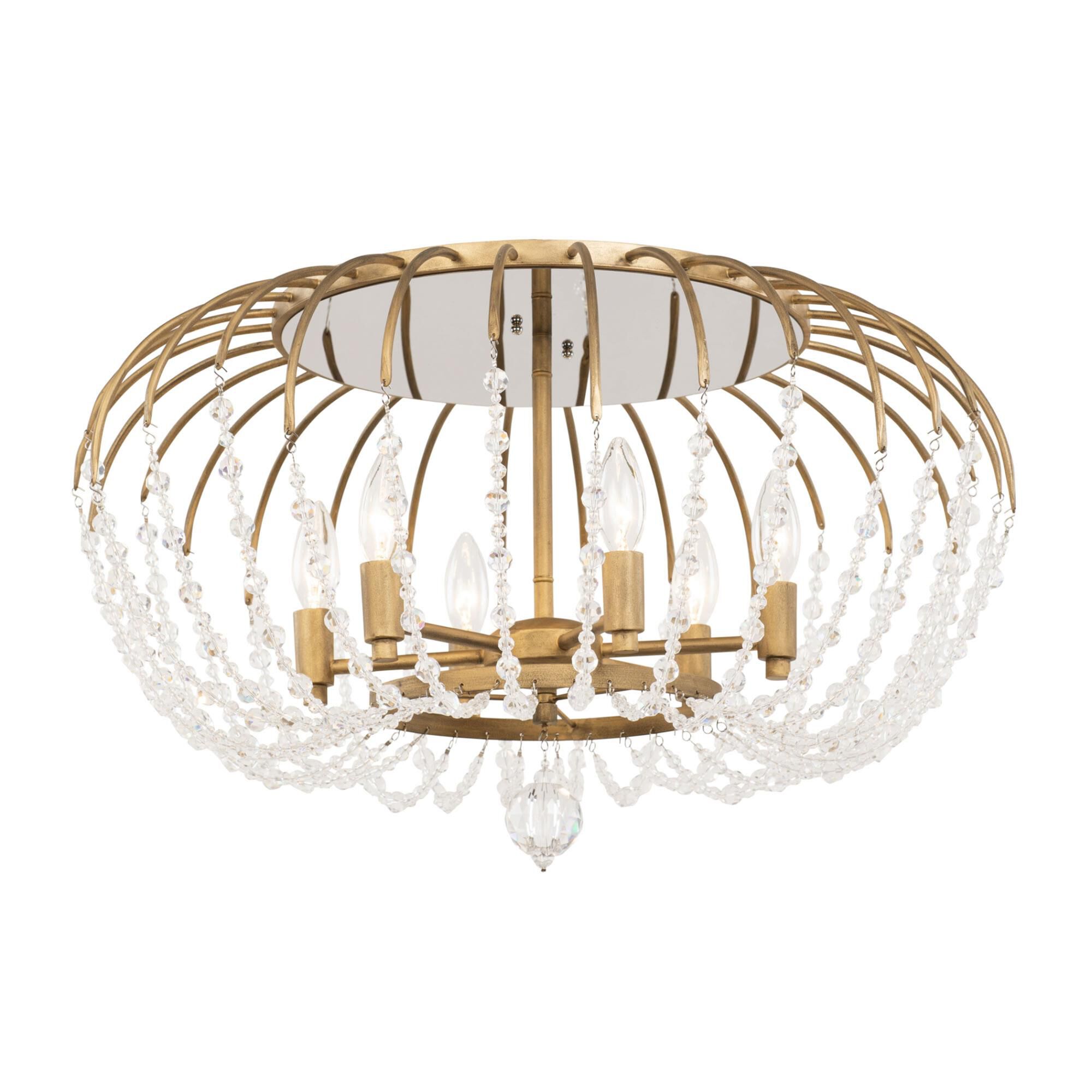 Voliere 24 Inch 6 Light Semi Flush Mount by Varaluz