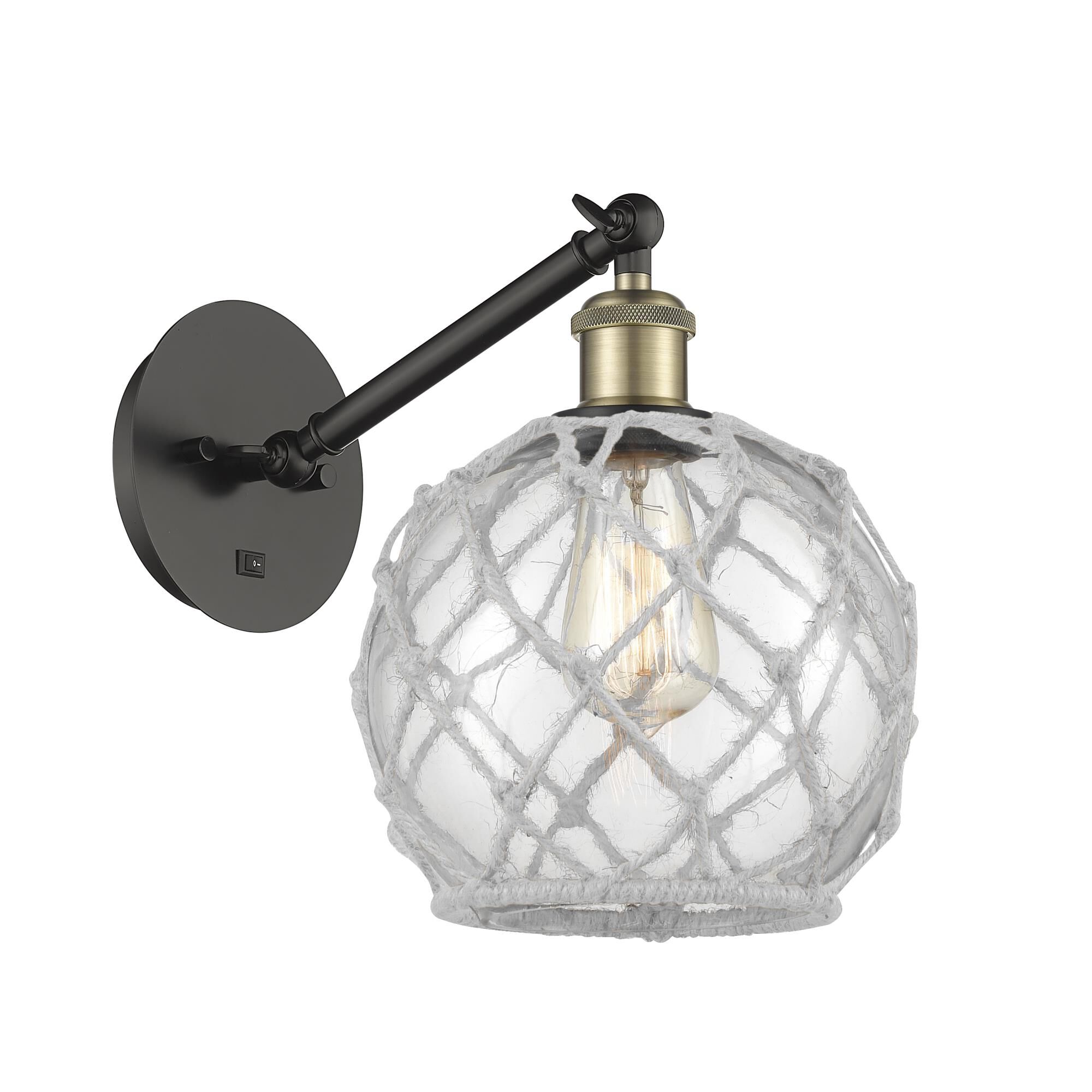Bruno Marashlian Farmhouse Rope 14 Inch Wall Sconce by Innovations Lighting
